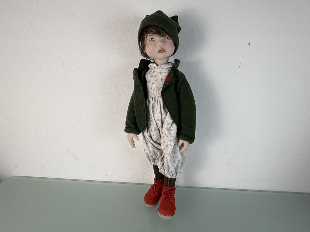 Zwergnase Künstlerpuppe Nicole Marschollek Puppe 53 cm. Top Zustand   