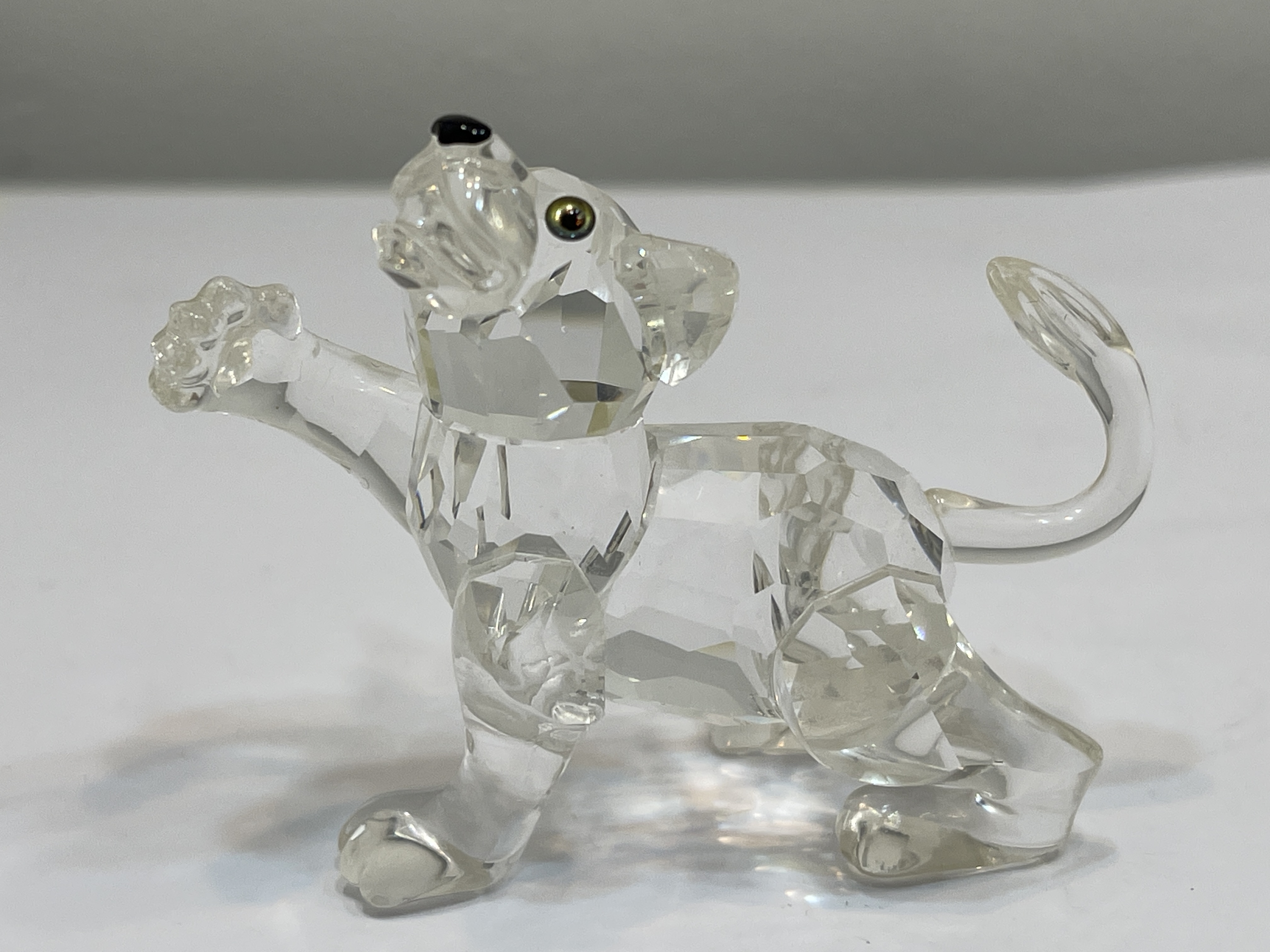 Swarovski Figur 210460 Baby Löwe, Jungtier 6,5 cm. Top Zustand  