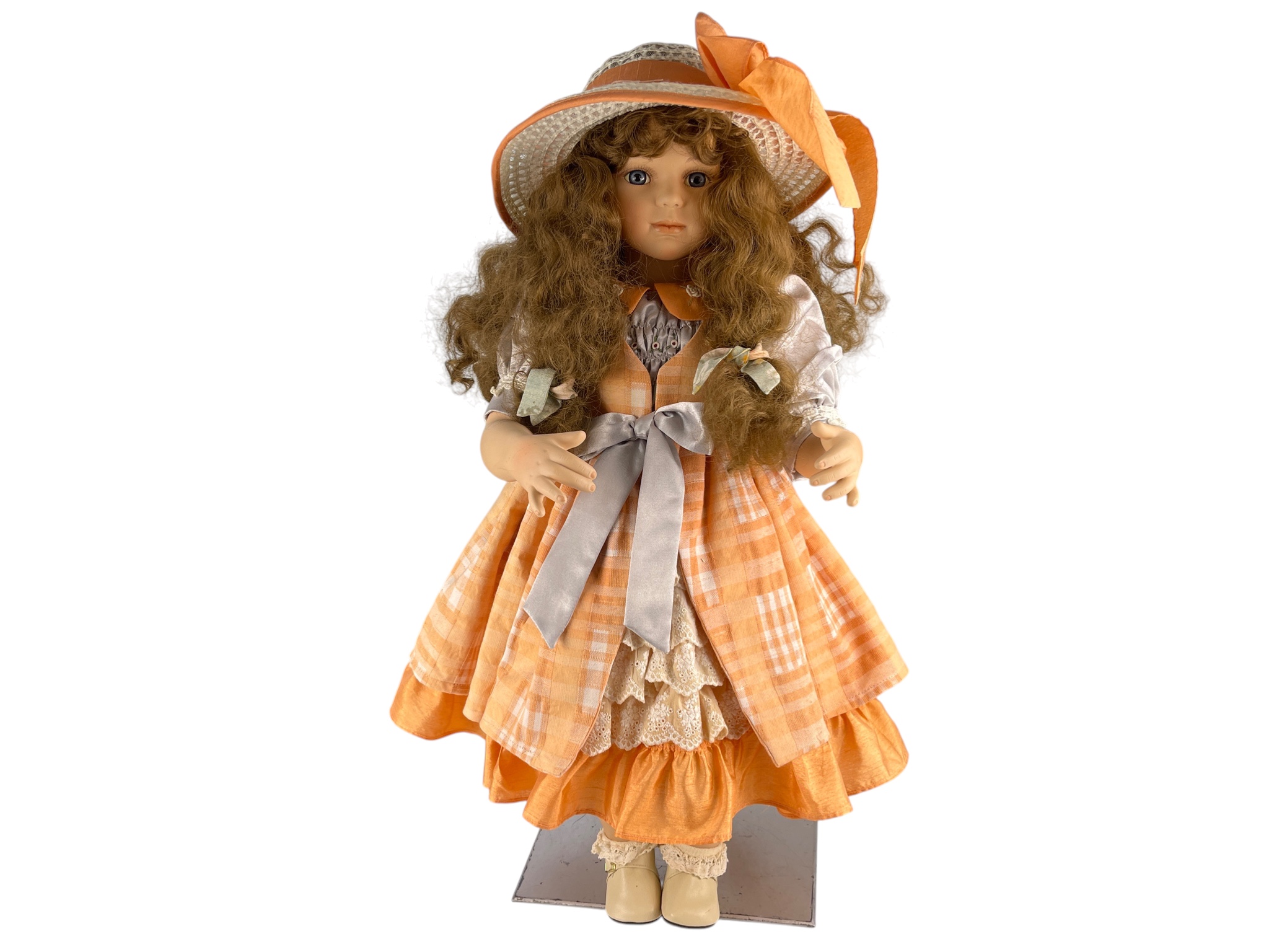 Künstlerpuppe Porzellan Puppe 47 cm. Top Zustand   