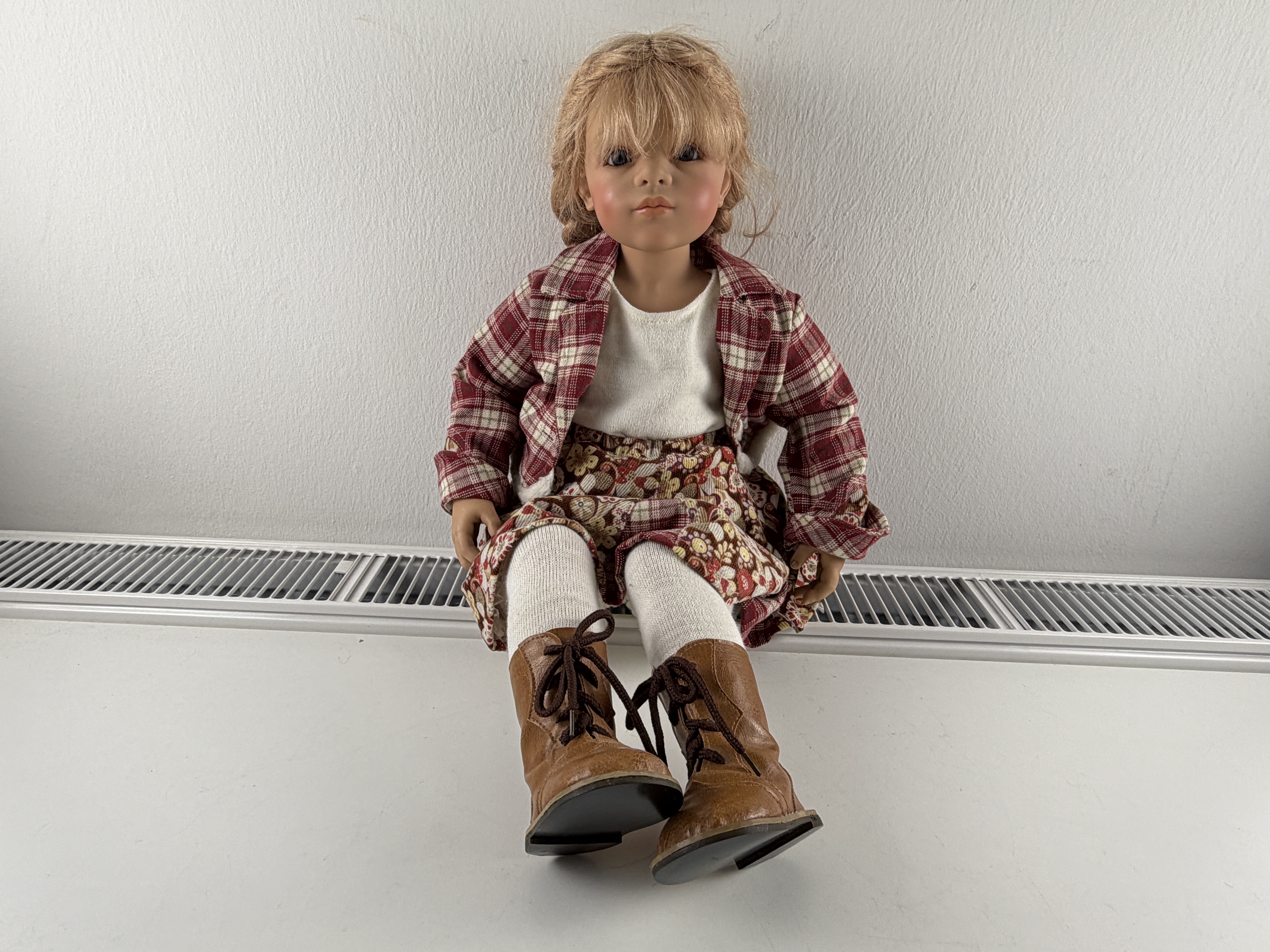 Sieglinde Frieske Künstlerpuppe Vinyl Puppe 65 cm. Top Zustand. 