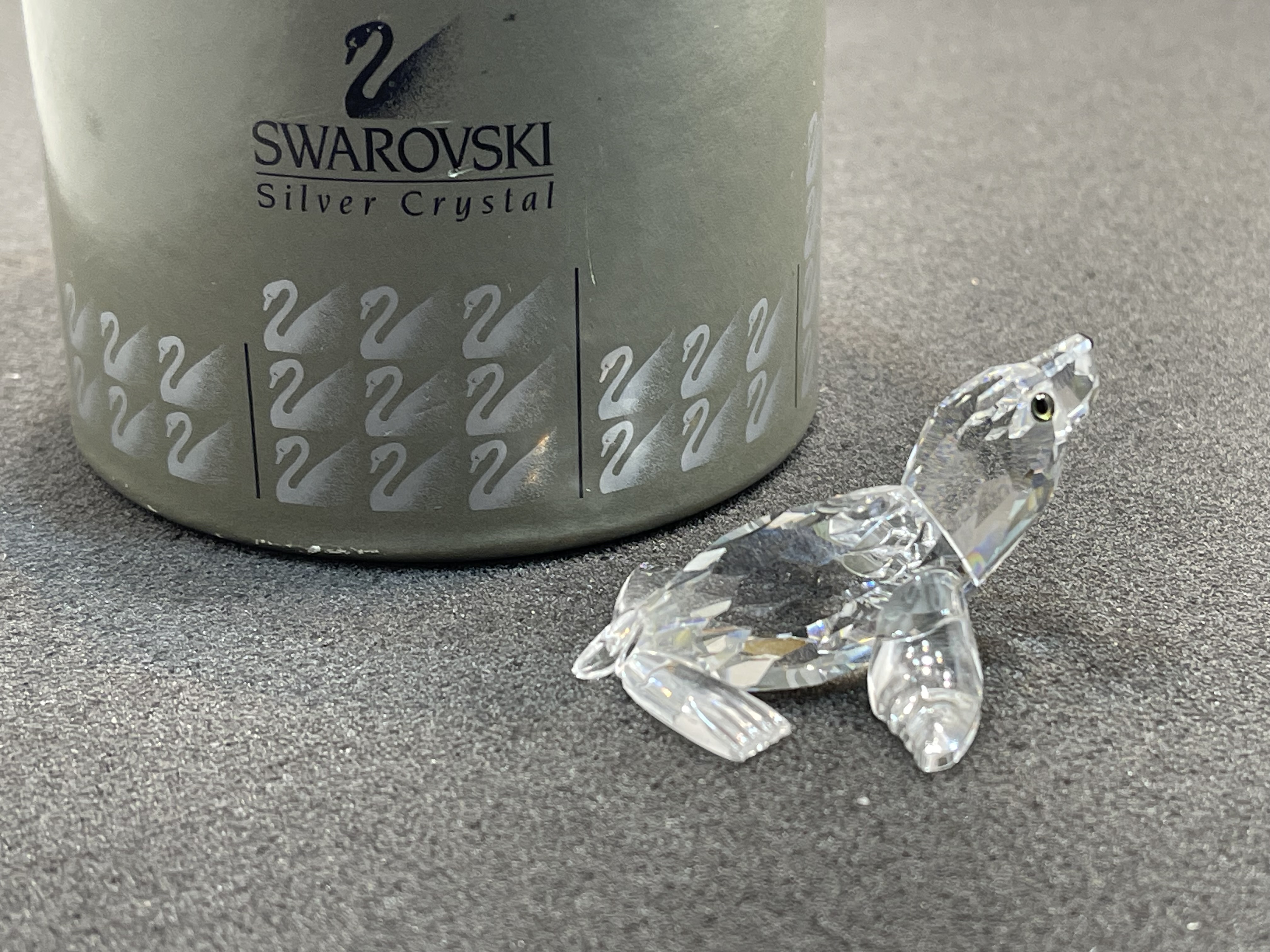Swarovski Figur 221120 Kristall Seehund  Robbe 5,5 cm. Ovp & Zertifikat.  