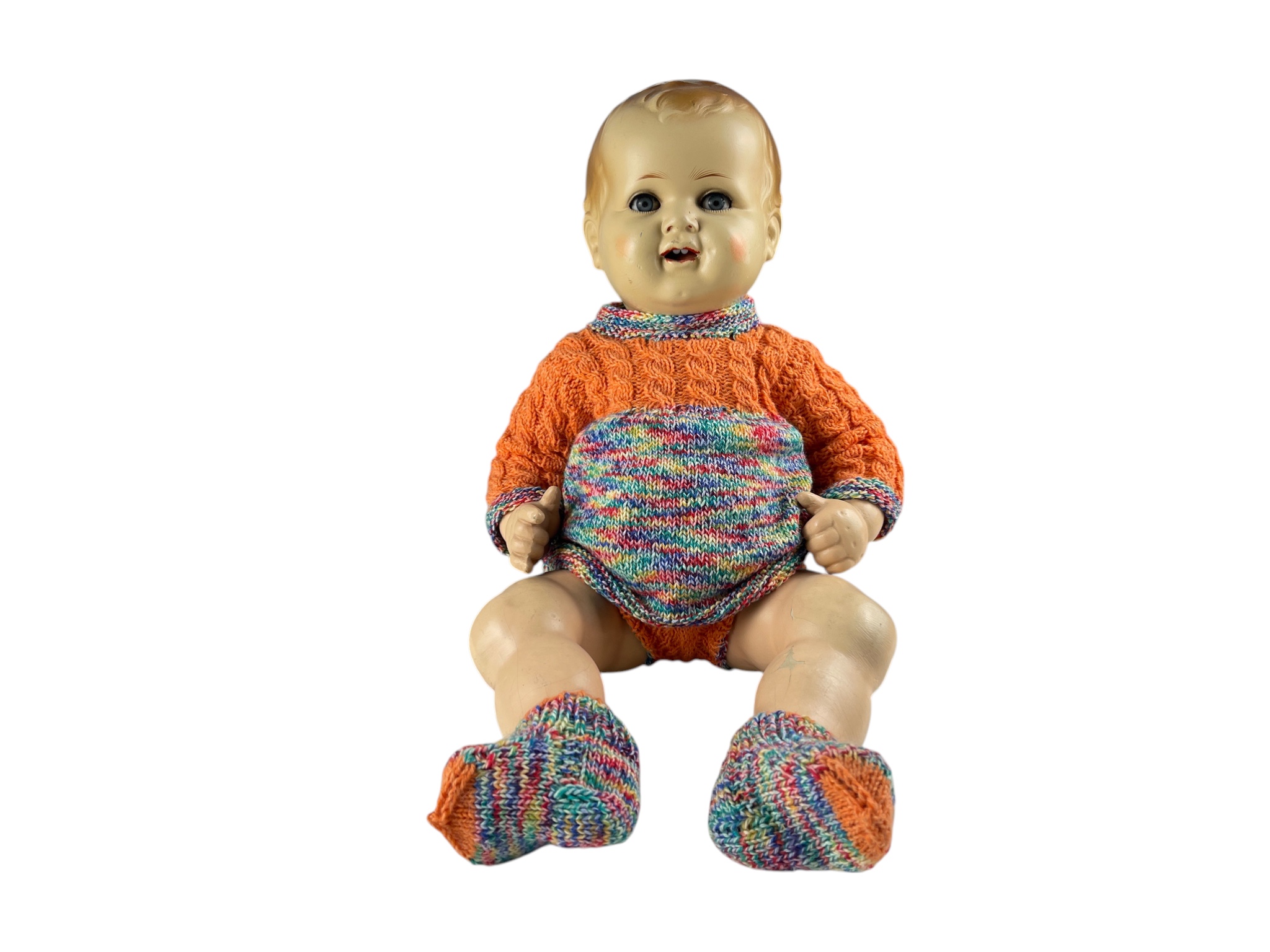 Künstlerpuppe Alte Puppe Porzellankopf Puppe 45 cm. Zustand Siehe Fotos.   