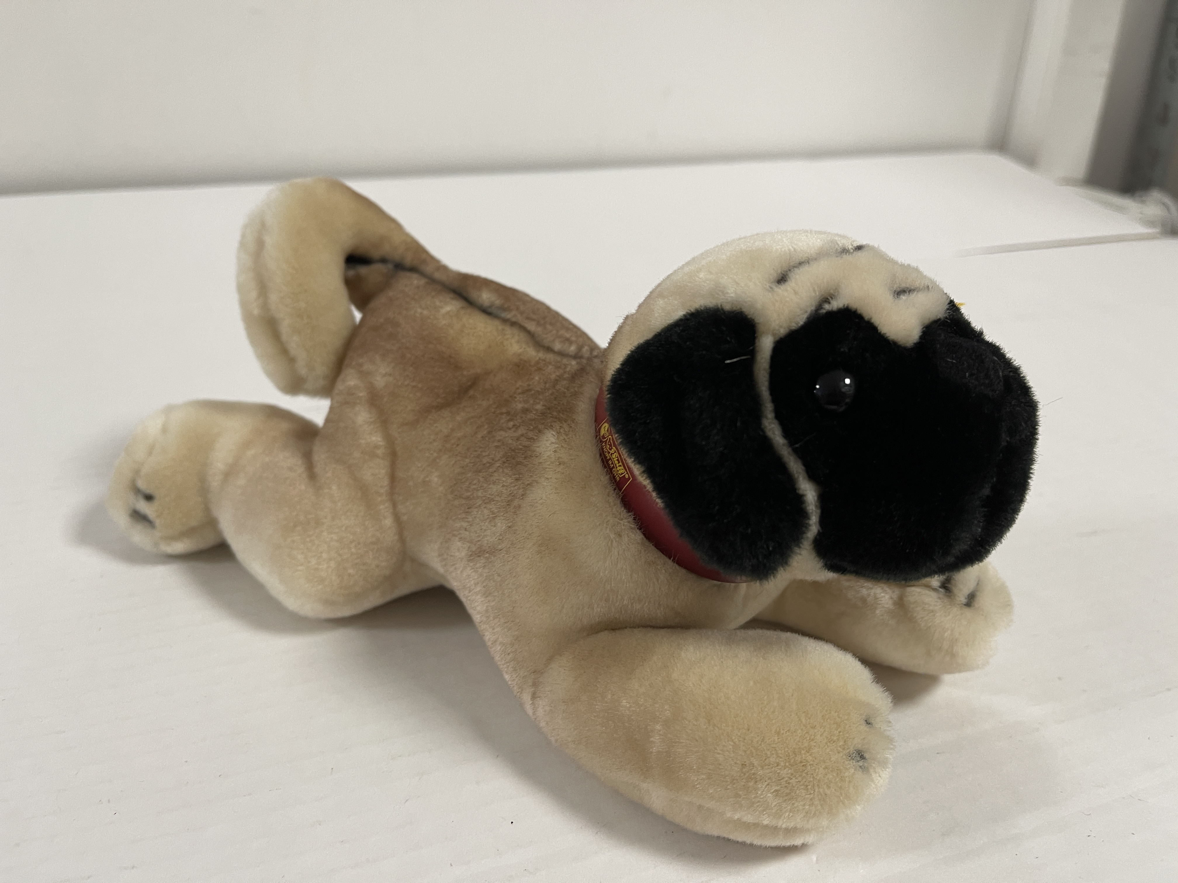 Steiff Tier 079092 Hund Mops Welpe 21 cm. Top Zustand