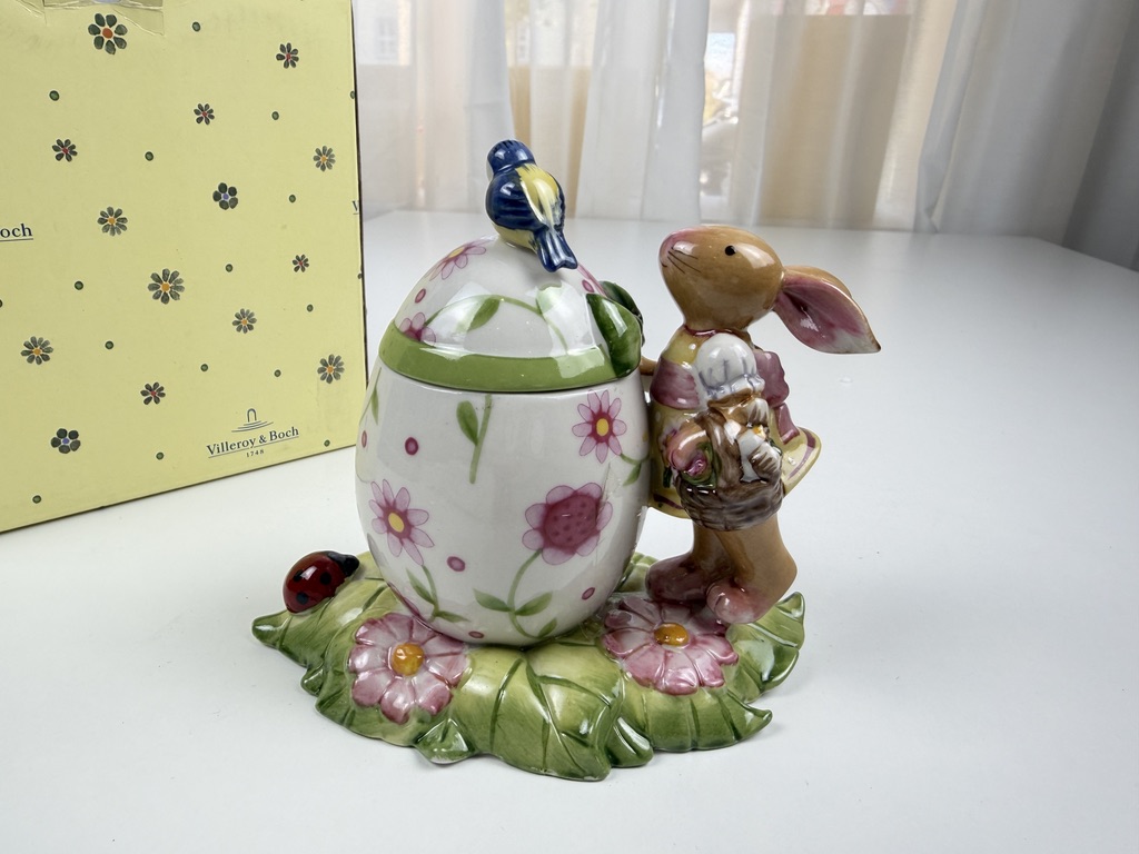 Villeroy und Boch Figur Hase Dose Deckeldose 12 cm 1 Wahl Top Zustand 
