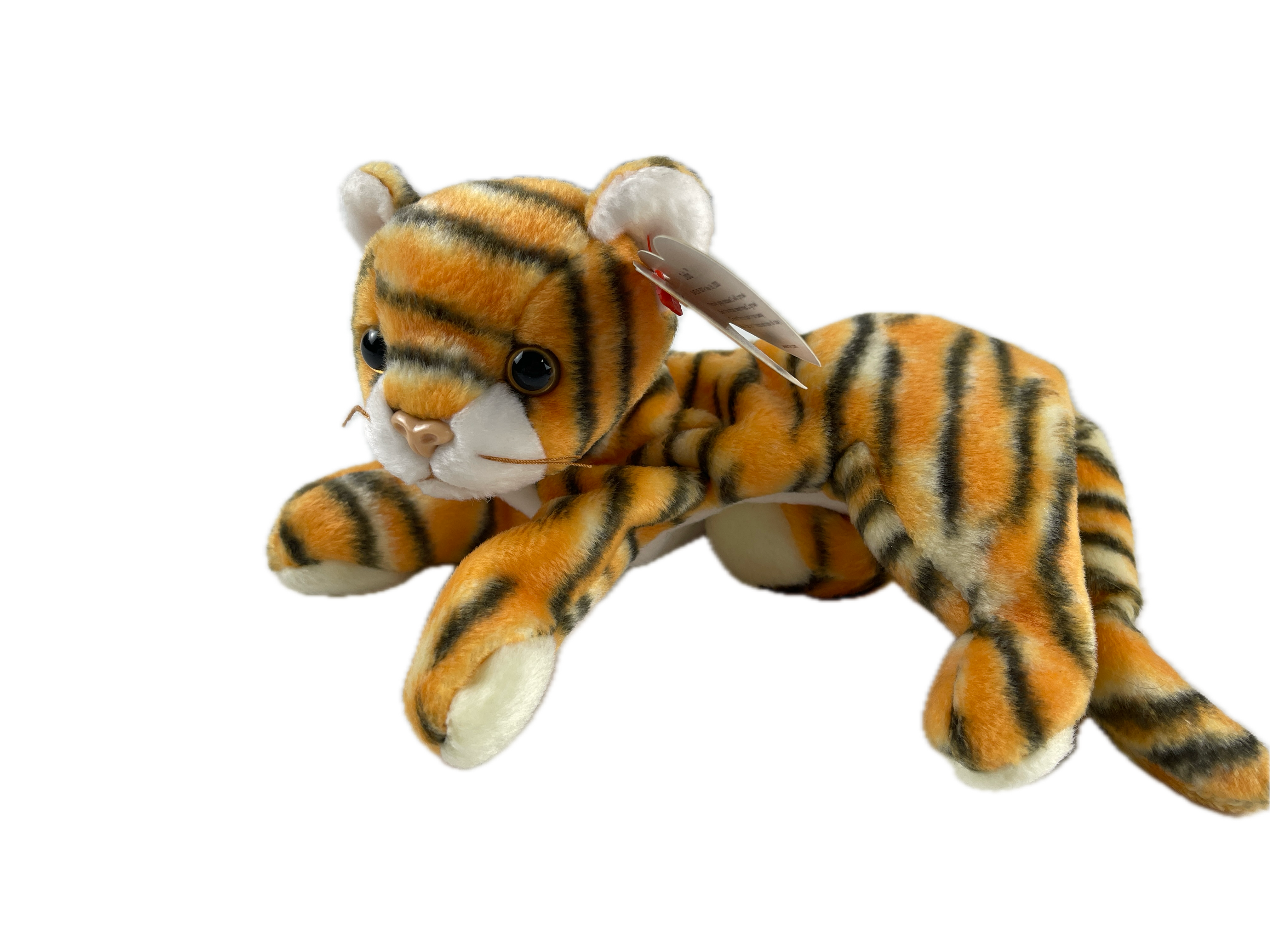Sammler Stofftier Beanie Babies - Tiger  - 16 cm. Top Zustand 