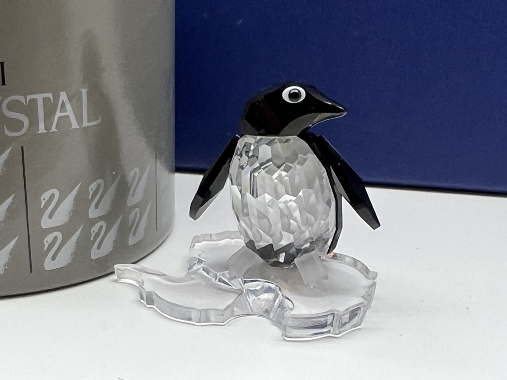 Swarovski Figur 206997 Pinguin auf Eisscholle 4 cm. Ovp Zertifikat. Top Zustand