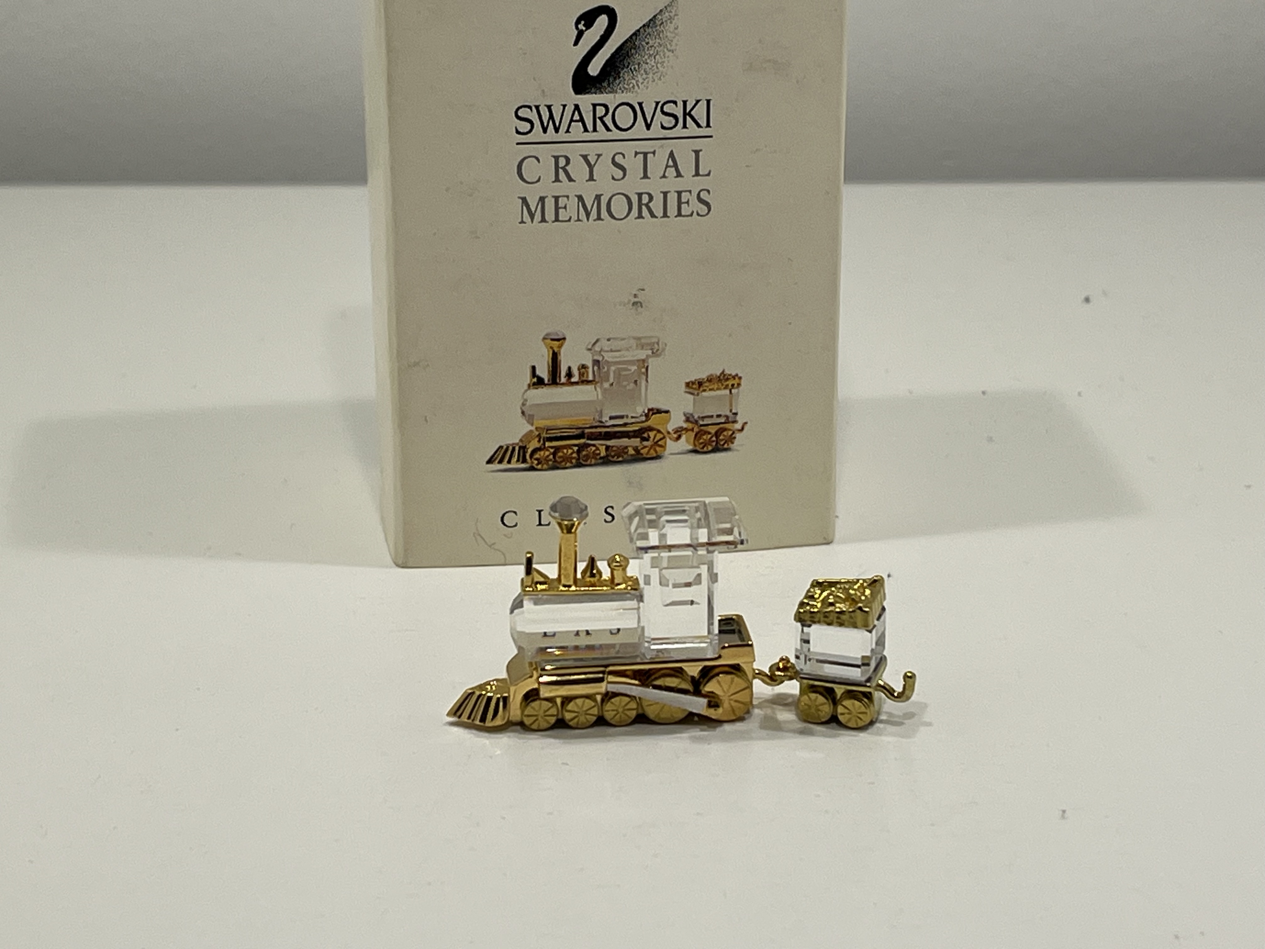 Swarovski Figur 209454 Bahn 2-Teilig OVP & Zertifikat Top Zustand
