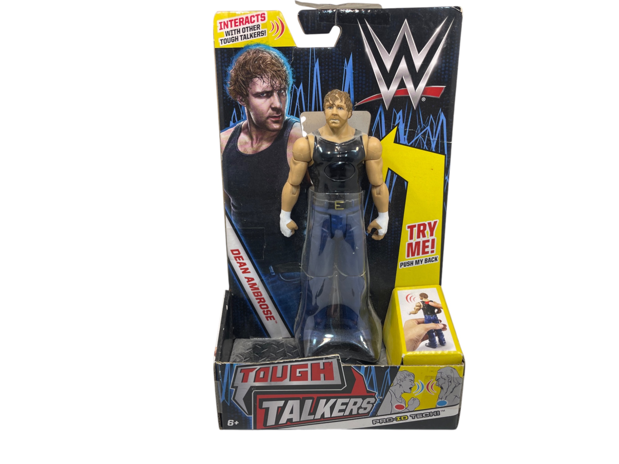 WWE TOUGH TALKERS Figur Dean Ambrose ca. 19 cm & OVP - Top Zustand    