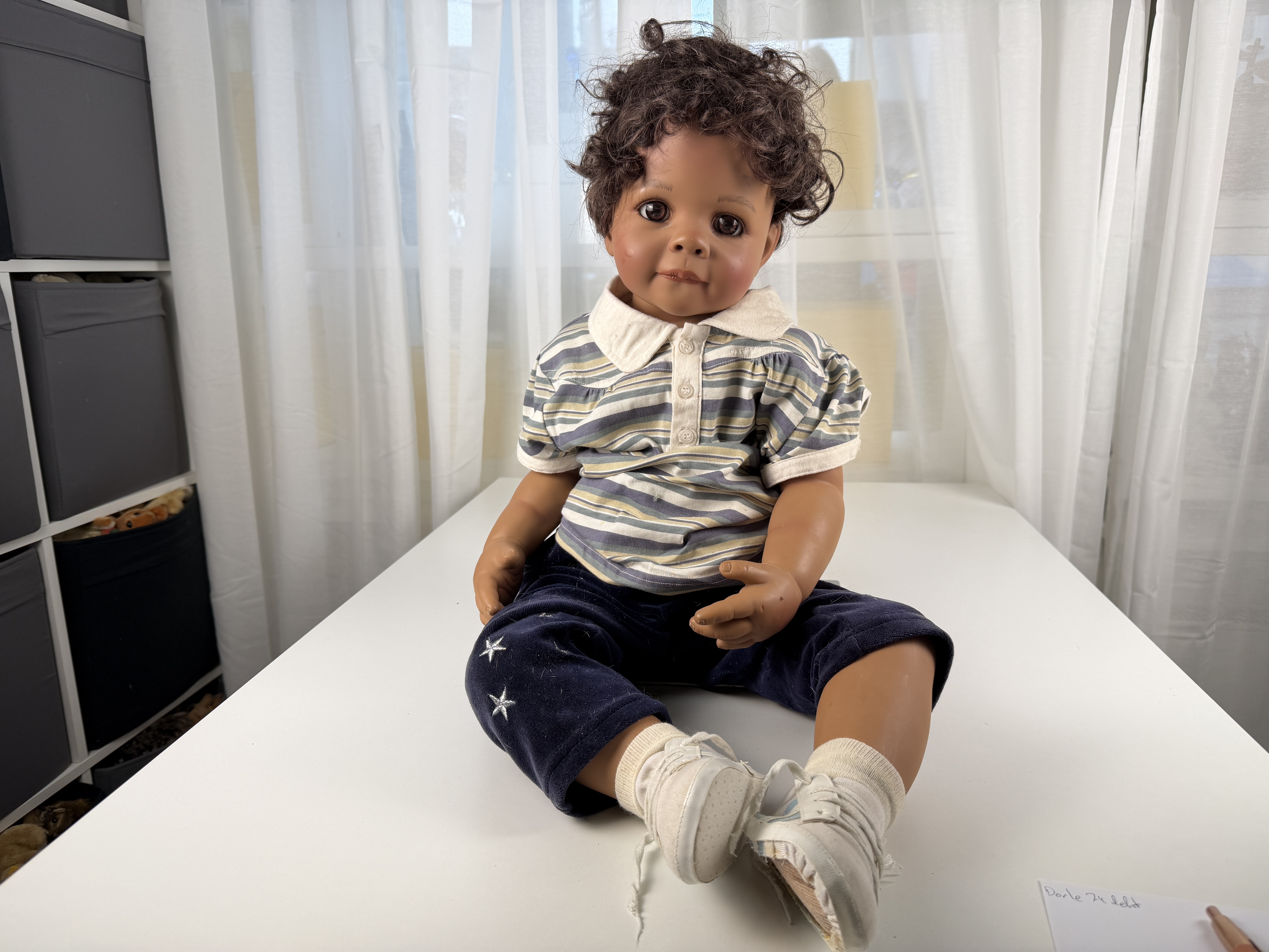 Künstlerpuppe Monika Peter Leicht Puppe Vinyl Puppe 78 cm. Top Zustand 