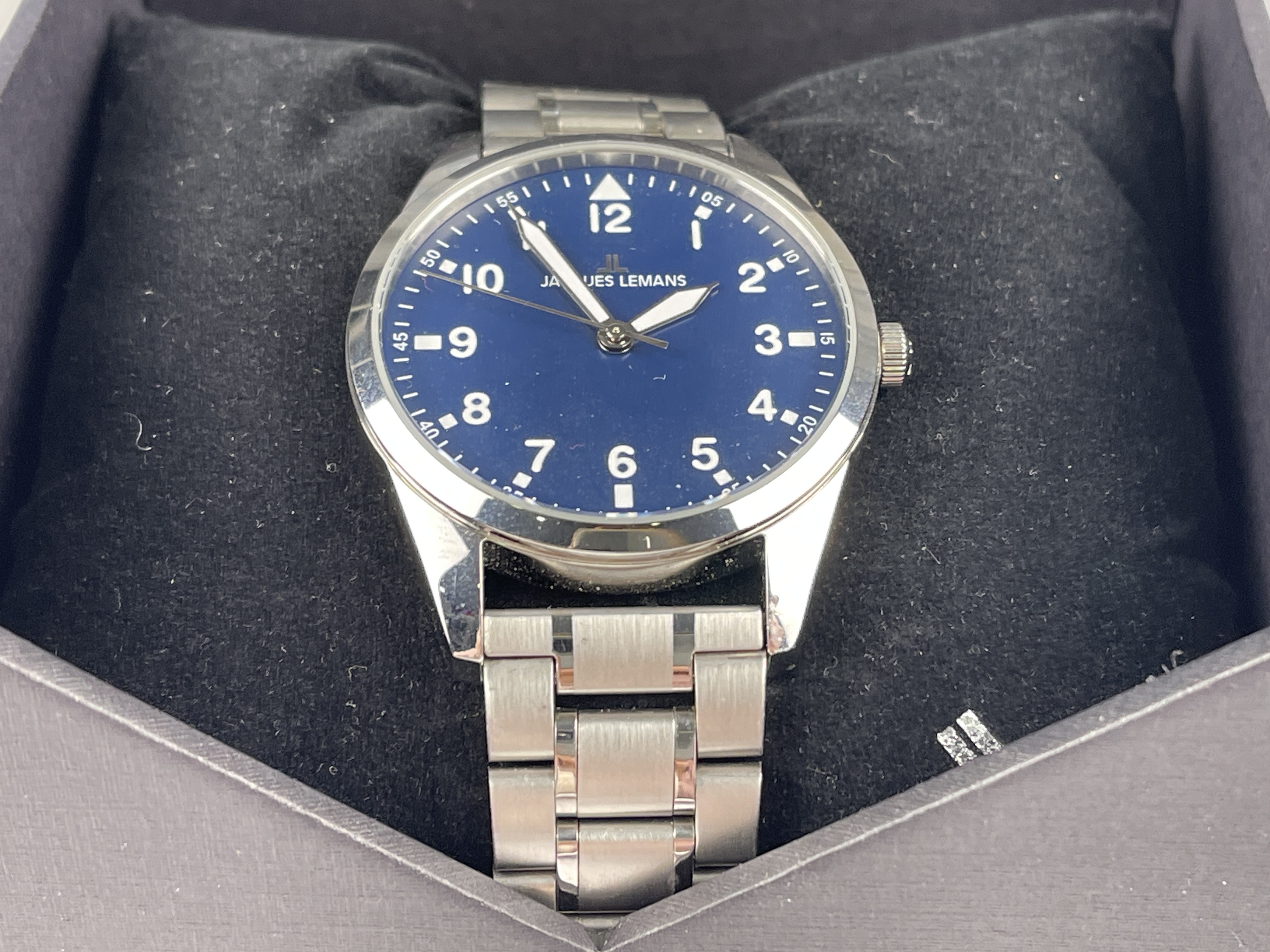 Jaques Lemans Herren Armbanduhr Quartz  - Zustand siehe Fotos     