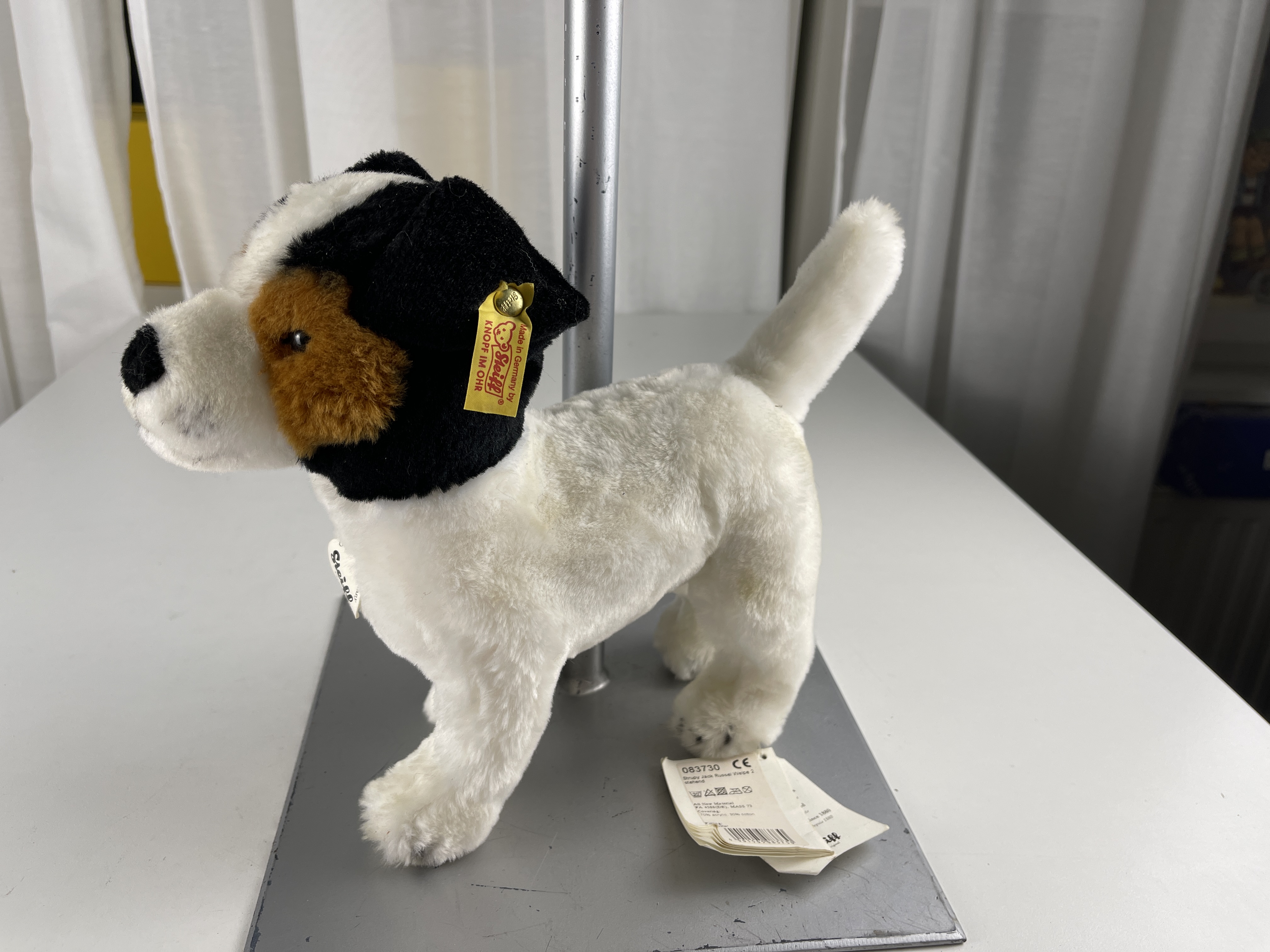 Steiff Tier 083730 Hund 25 x 28 cm. Top Zustand   