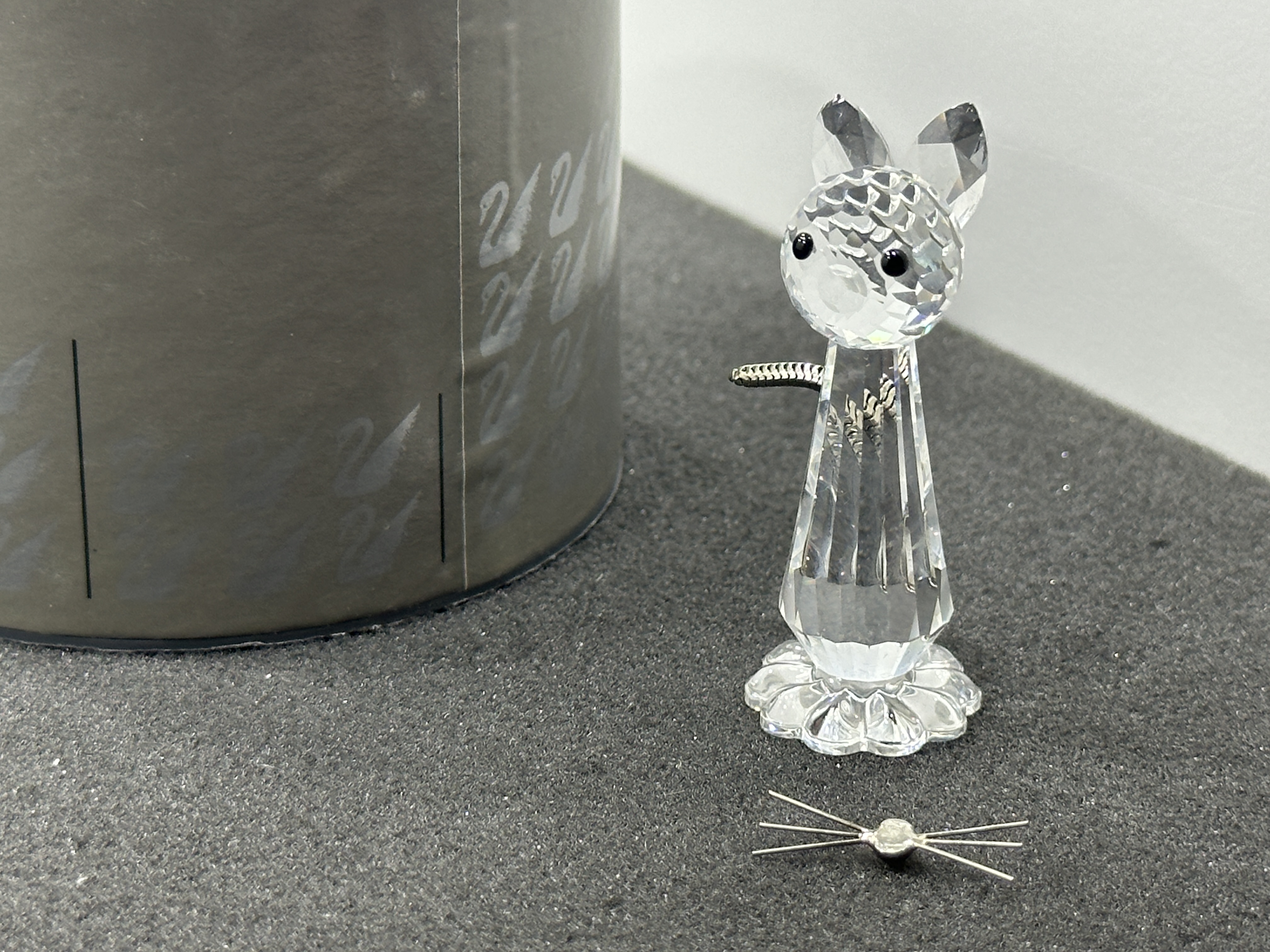 Swarovski Figur Kristallfigur 183274 Katze 5 cm (Defekt) OVP. Zustand siehe Fotos