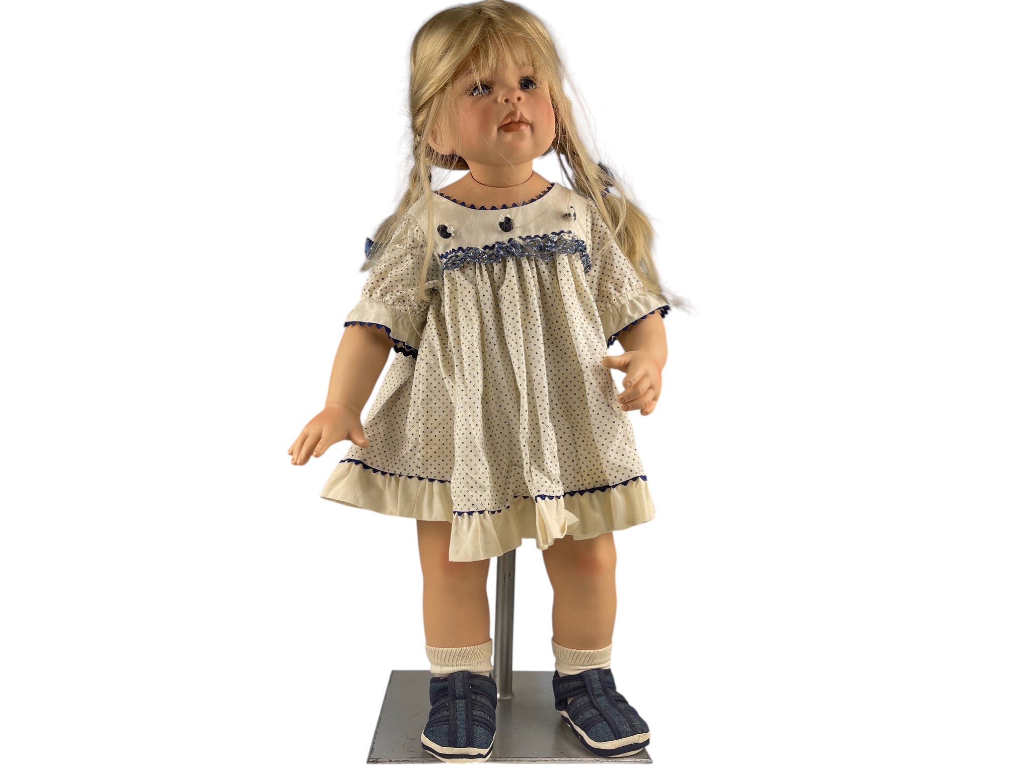 Monika Levenig Künstlerpuppe Vinyl Puppe 65 cm. leicht Schmutzig   