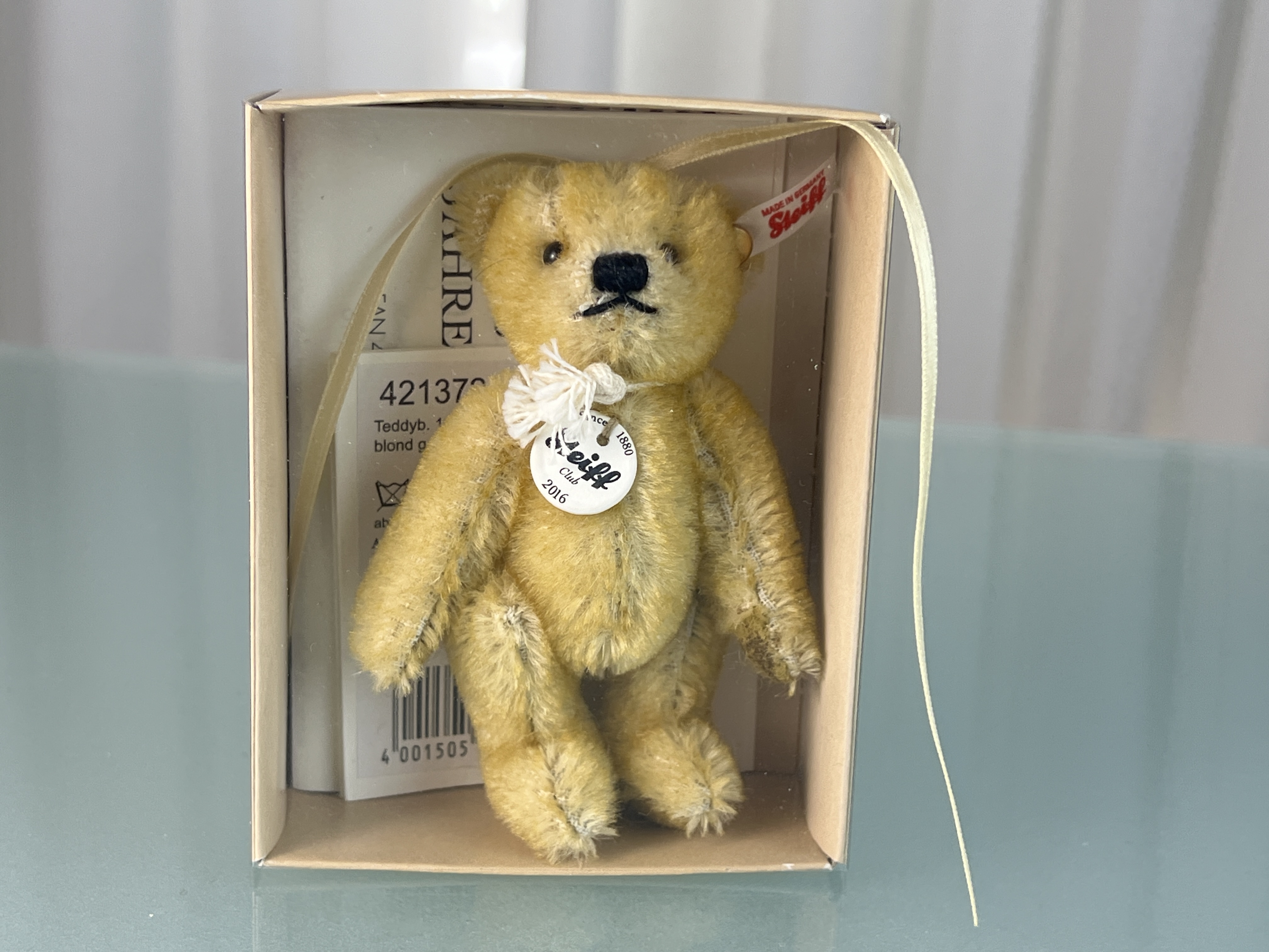 Steiff Tier Teddy Bär Club 2016 Bär mit Ovp - Top Zustand 