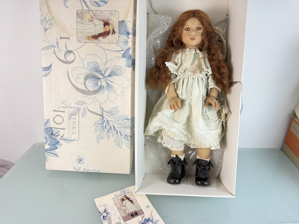 Künstlerpuppe Annette Himstedt Puppe Tinka 61 cm. Top Zustand  