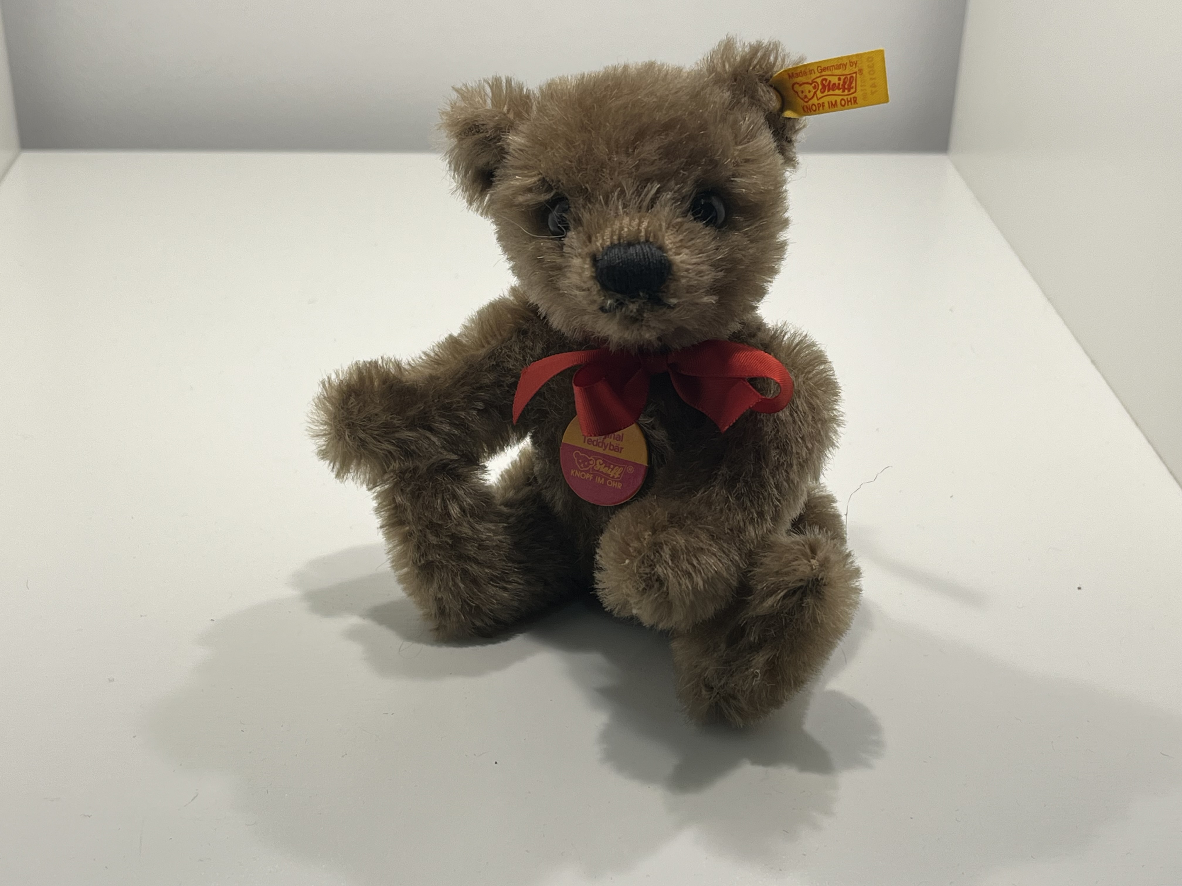 Steiff Tier 030147 Classic Teddy Bär 15 cm. Top Zustand