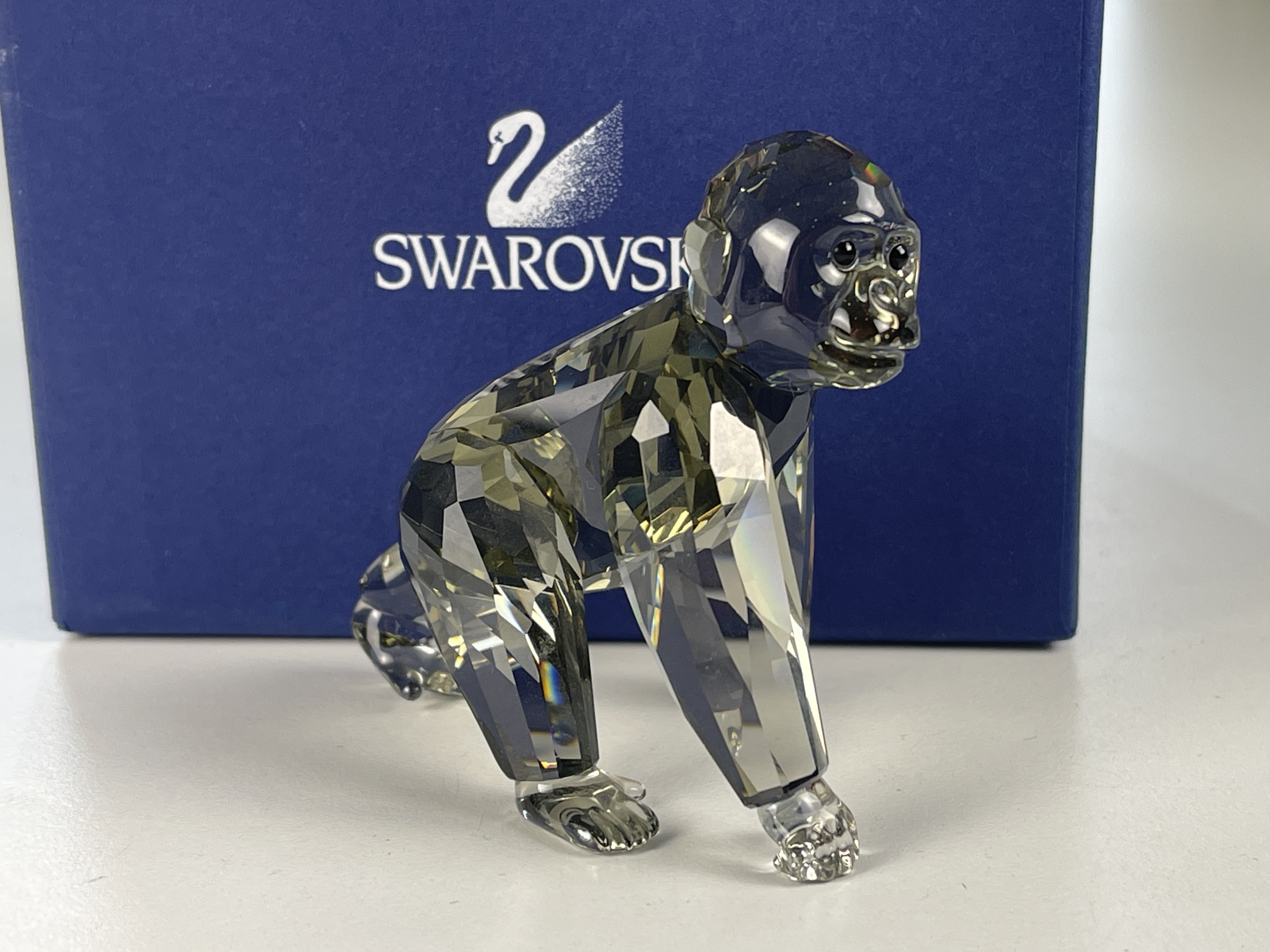  Swarovski Figur 955440 Gorilla Jungtier 6 cm. Kiste. Top Zustand  