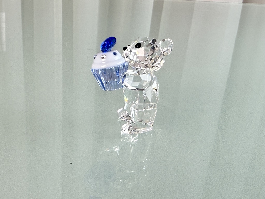 Swarovski Figur 5051769 Kris Bär Blue Muffin 4 cm Top Zustand