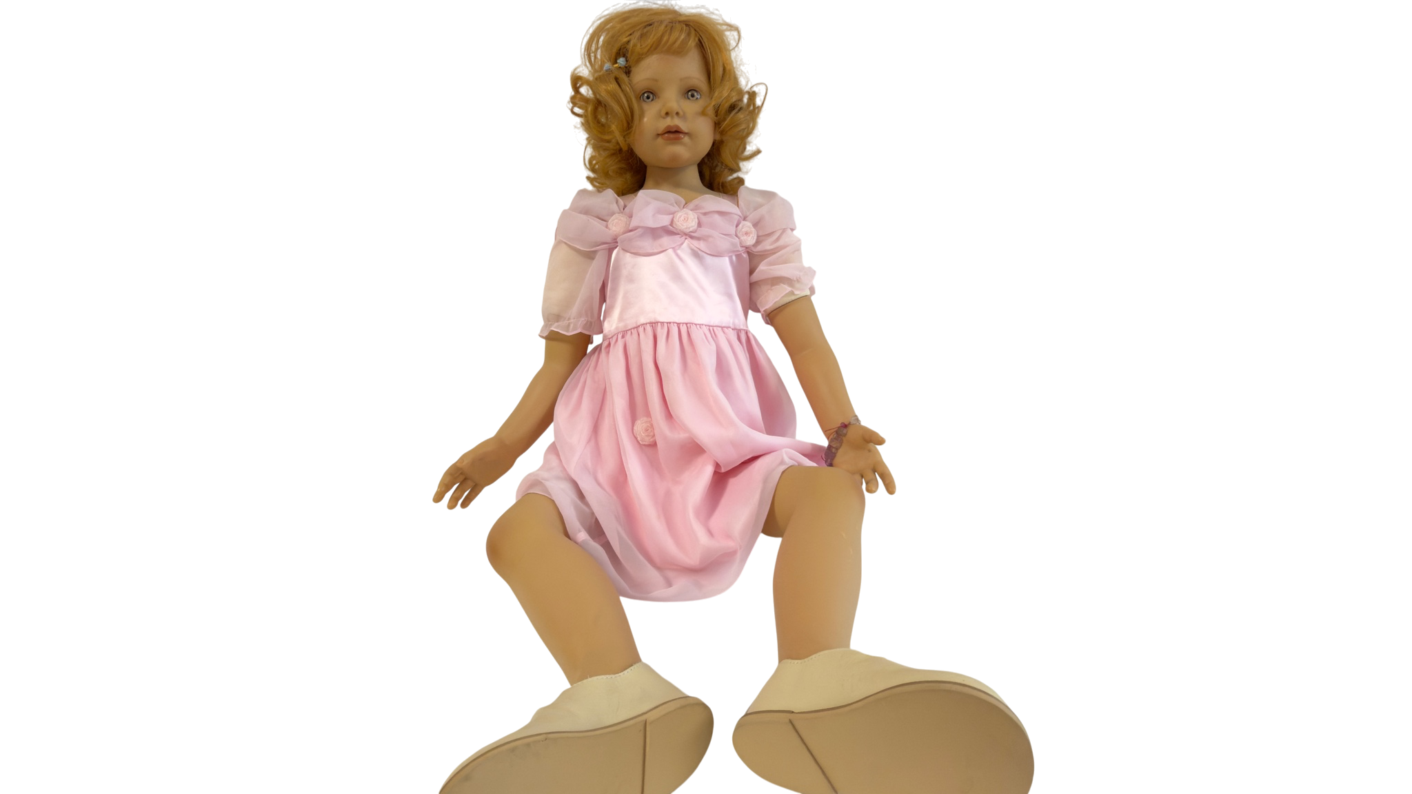 Brigitte Paetsch und Bettine Klemm Vinyl Künstlerpuppe Puppe 105 cm. Guter Zustand   