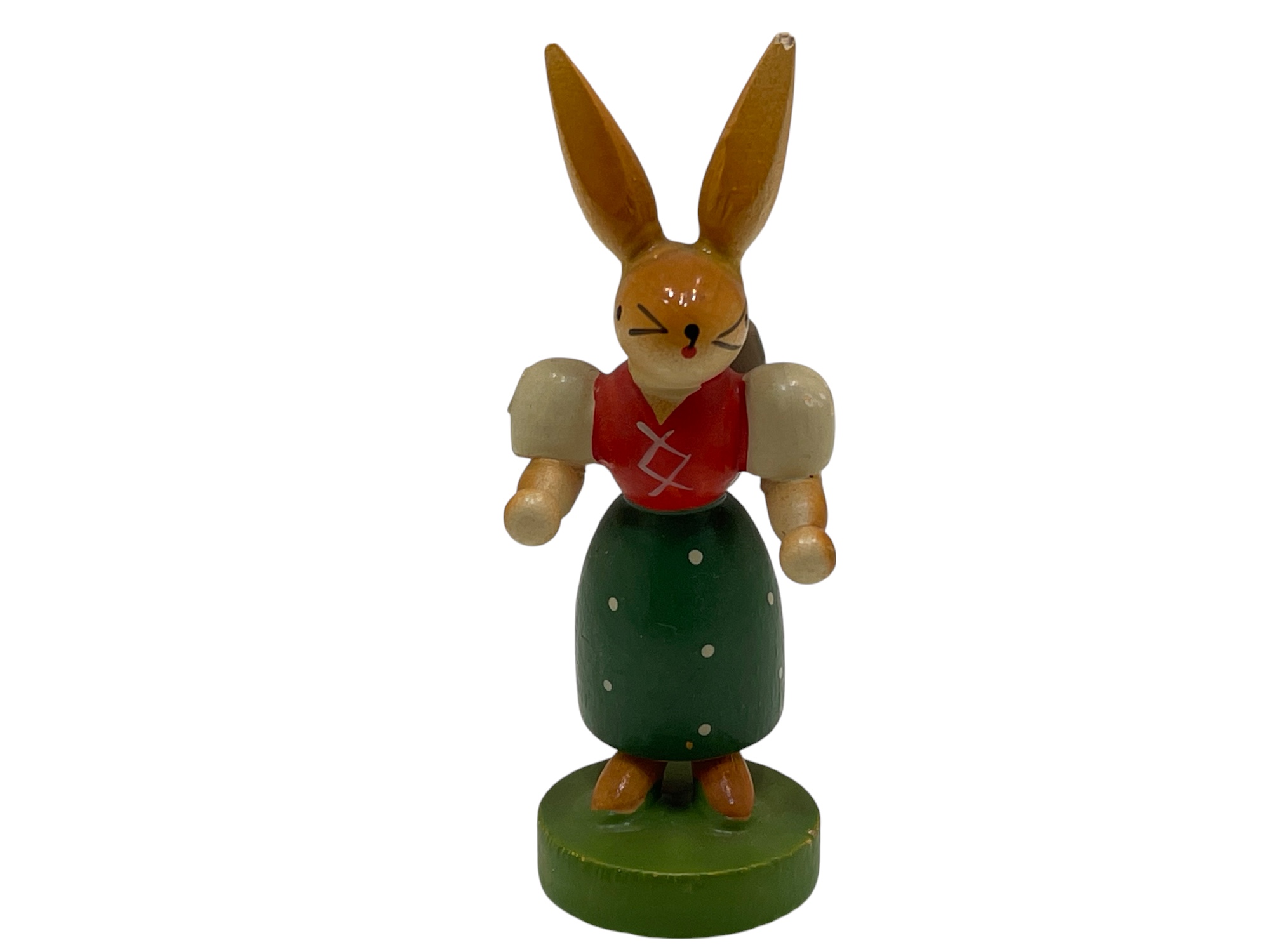 Erzgebirge Figur Hase 7,5 cm. Zustand siehe Fotos  