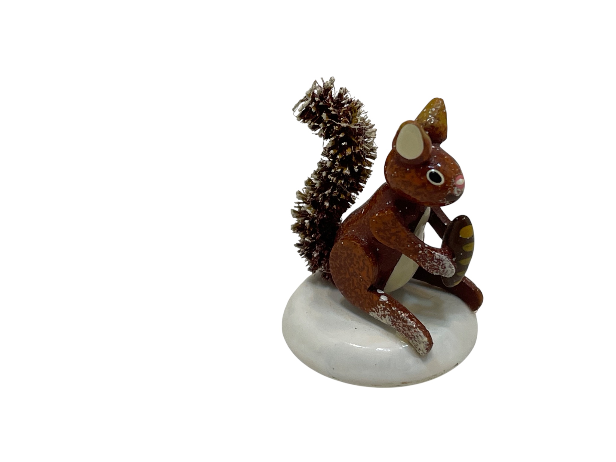 Erzgebirge Figur Sammler Hubrig Figur Eichhörnchen  3,5 cm. Top Zustand 