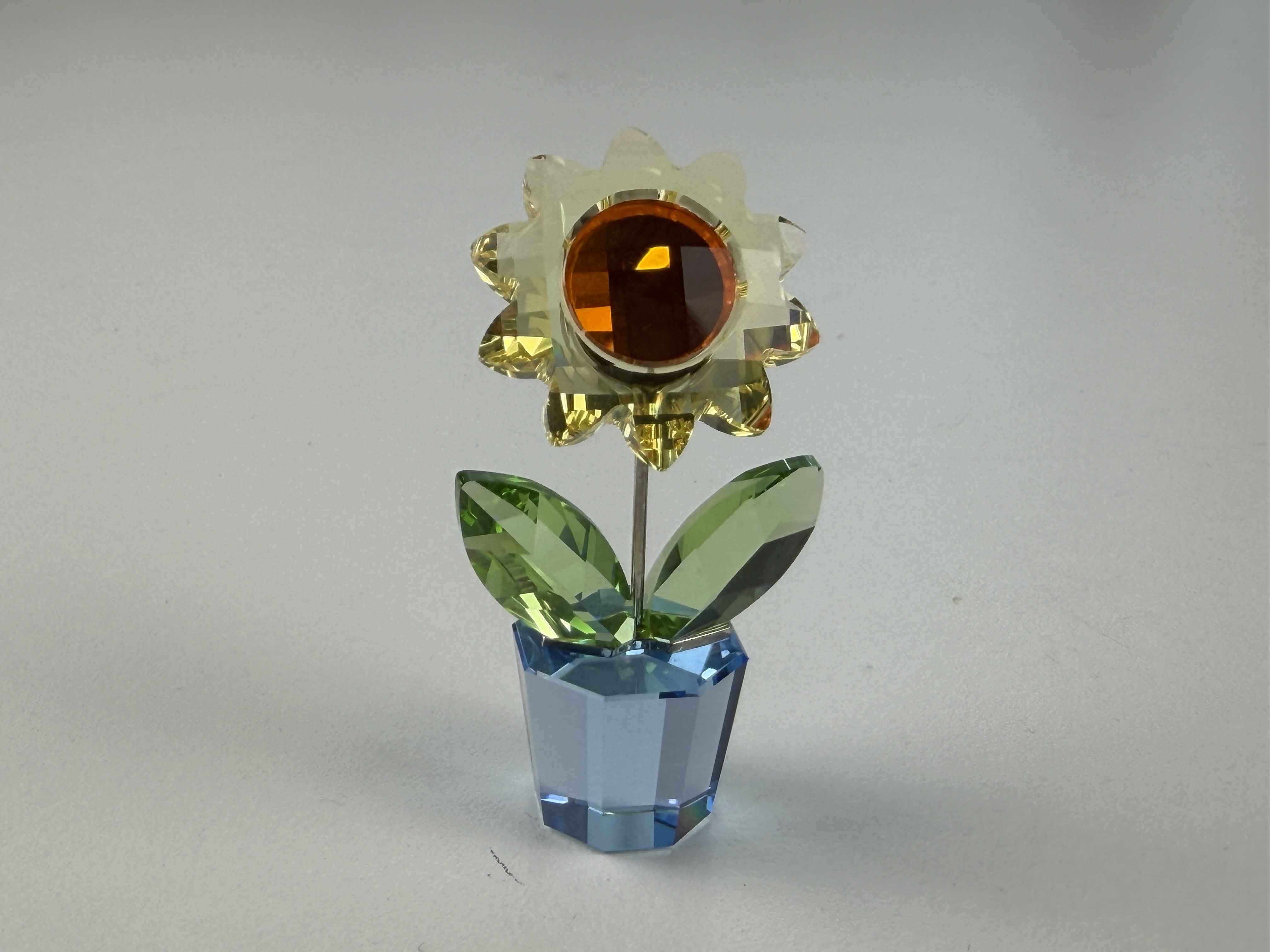 Swarovski Figur Blumentopf Blume 5 cm. Top Zustand 