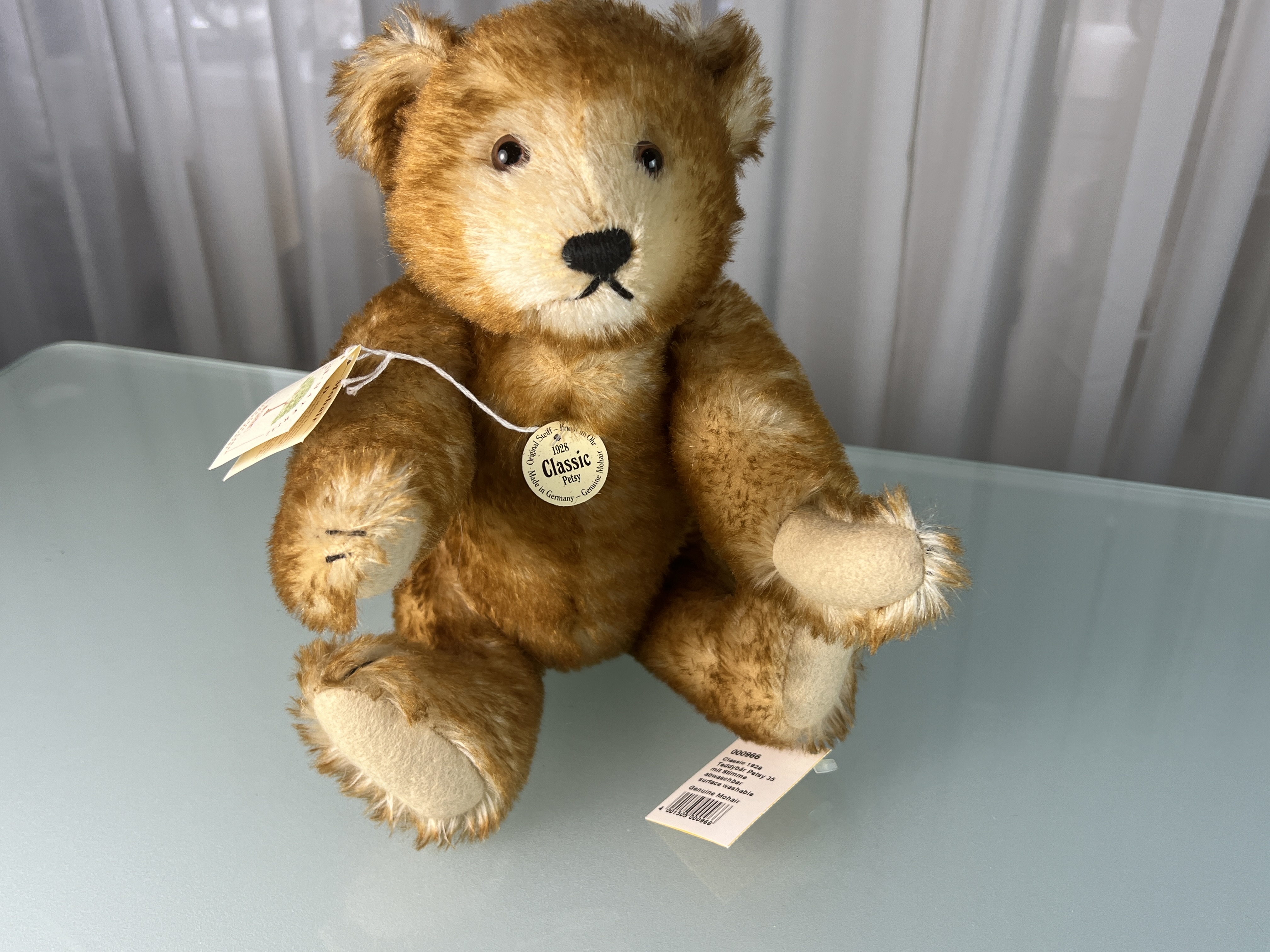 Steiff Tier Teddy Bär 000966 Petsy 35 cm Top Zustand. 