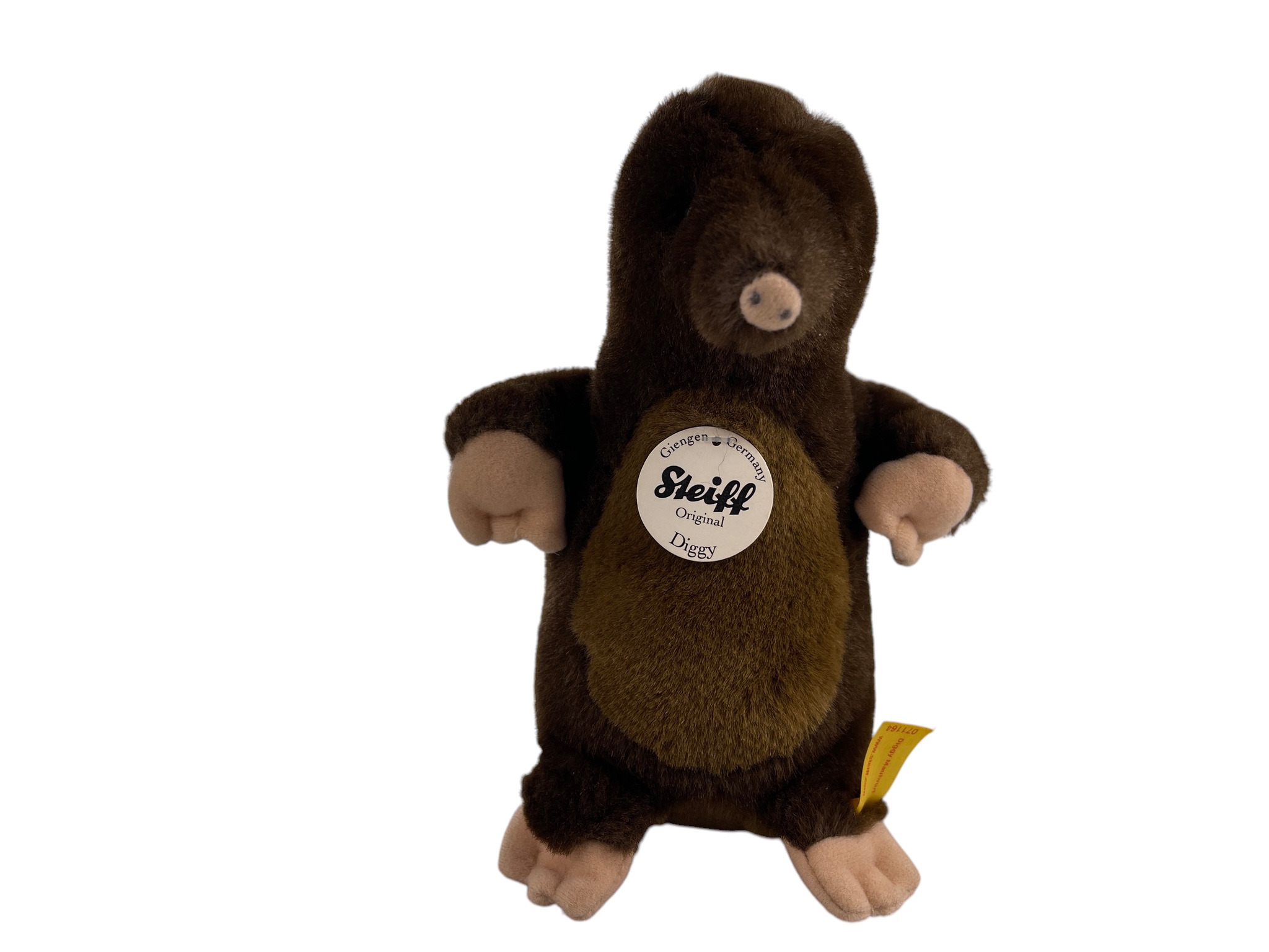 Steiff Tier 071164 Maulwurf Diggy 18 cm. Top Zustand 