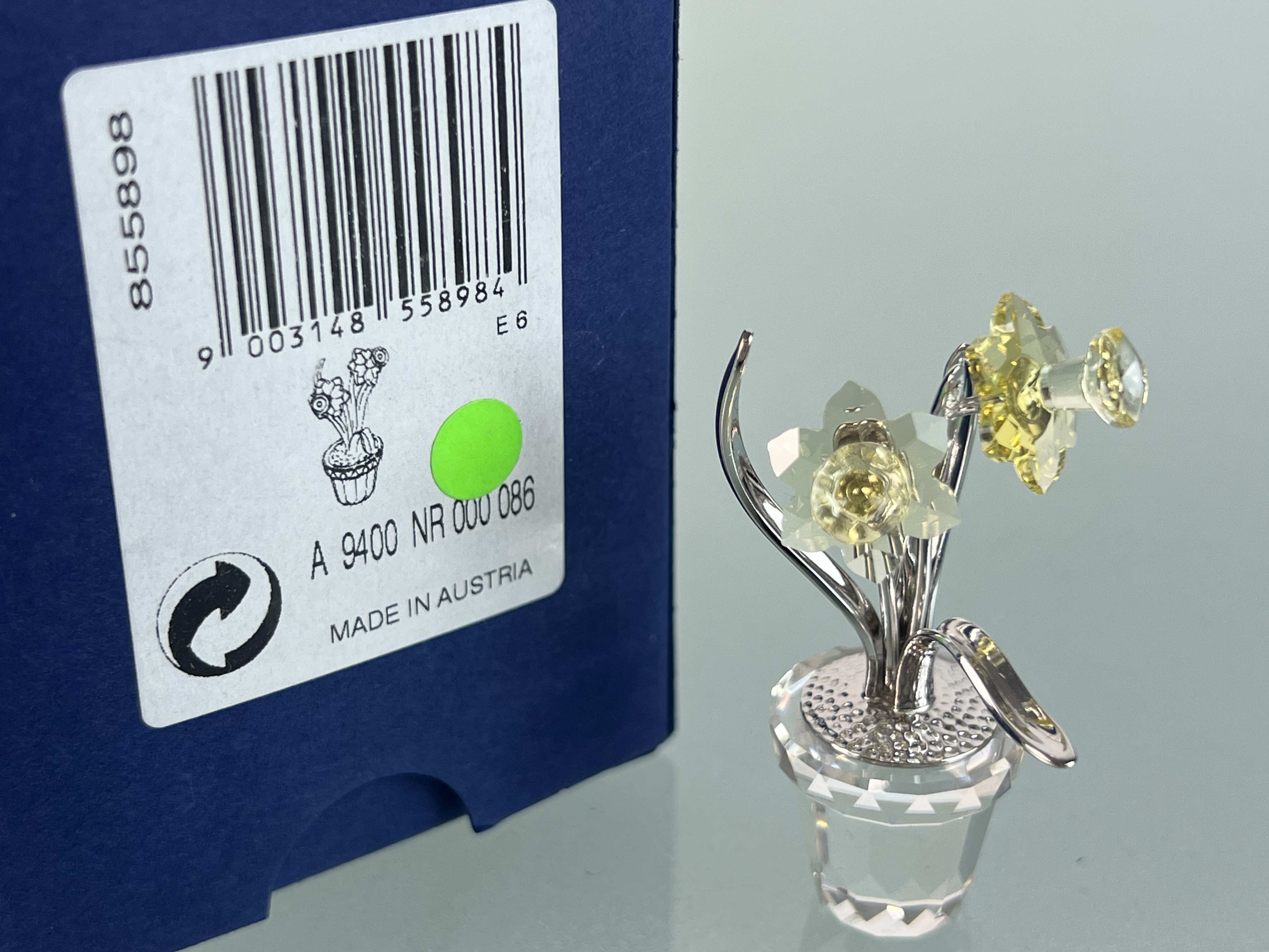 Swarovski Figur 855898 Narzisse 5,5 cm. Mit OVP + Zertifikat. Top Zustand