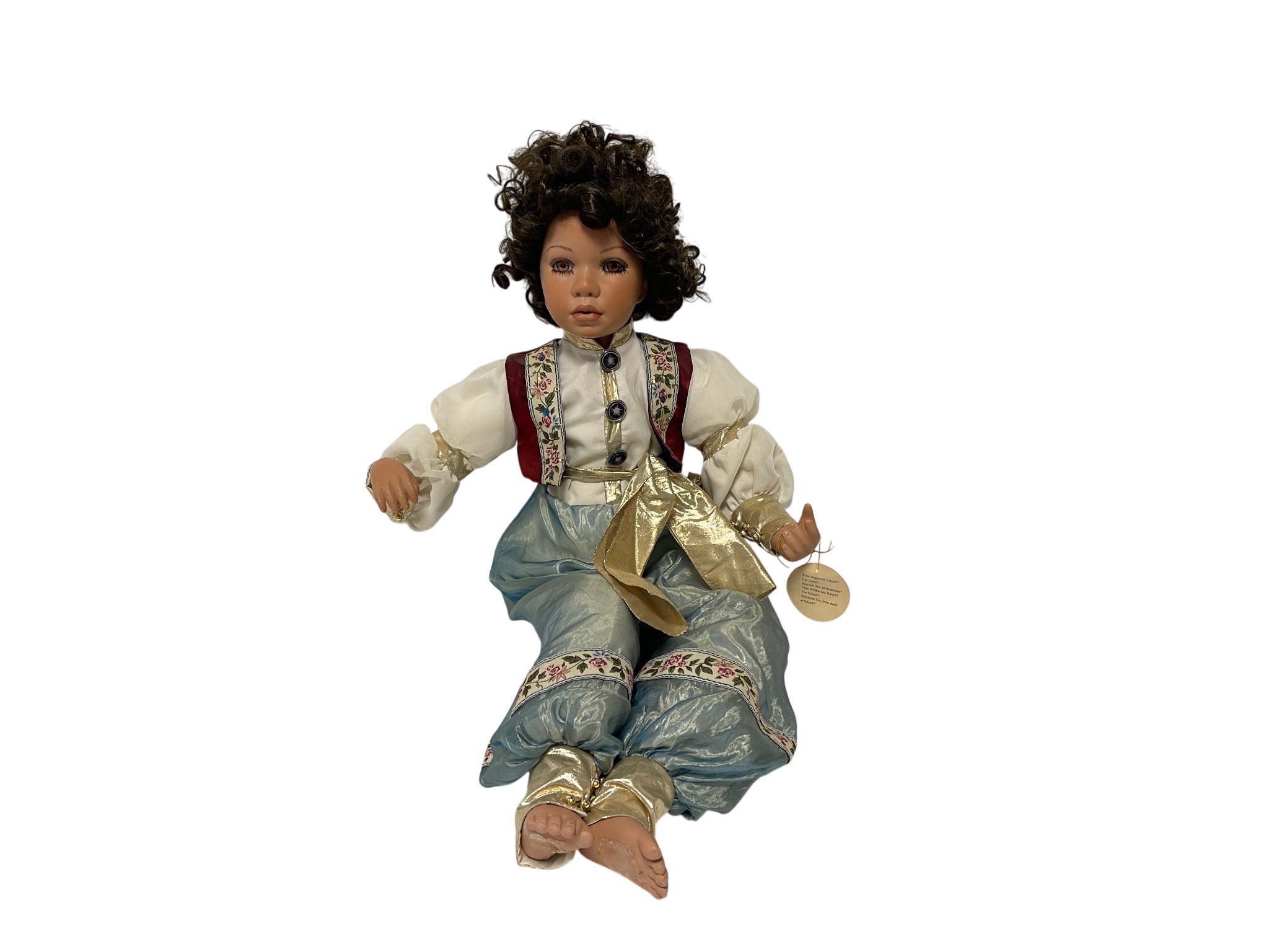 Künstlerpuppe Porzellan Puppe 72 cm Zustand siehe Fotos 