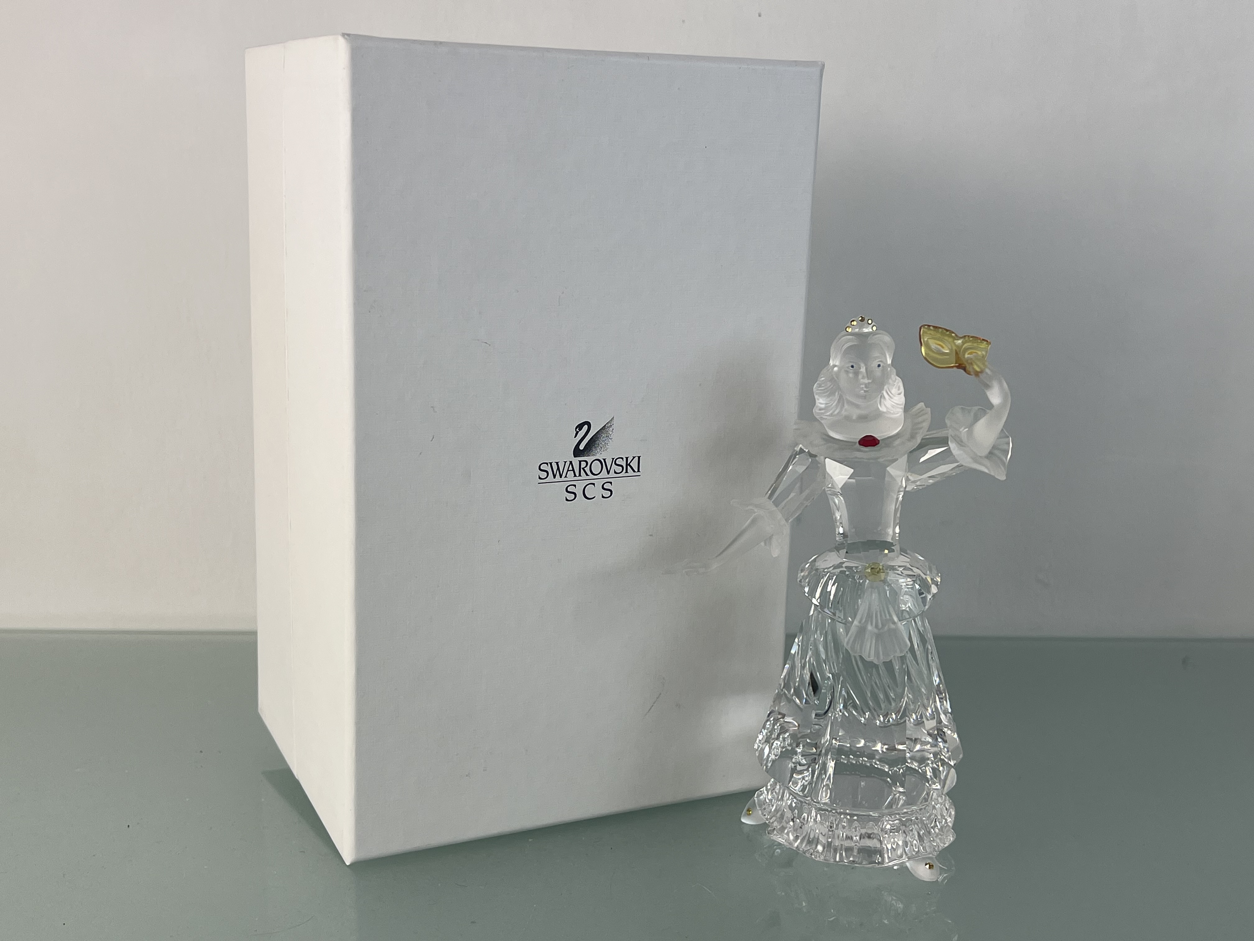 Swarovski Figur 242032 Jahresfigur 2000 Columbine 17 cm. Inkl. Kiste & Zertifikat