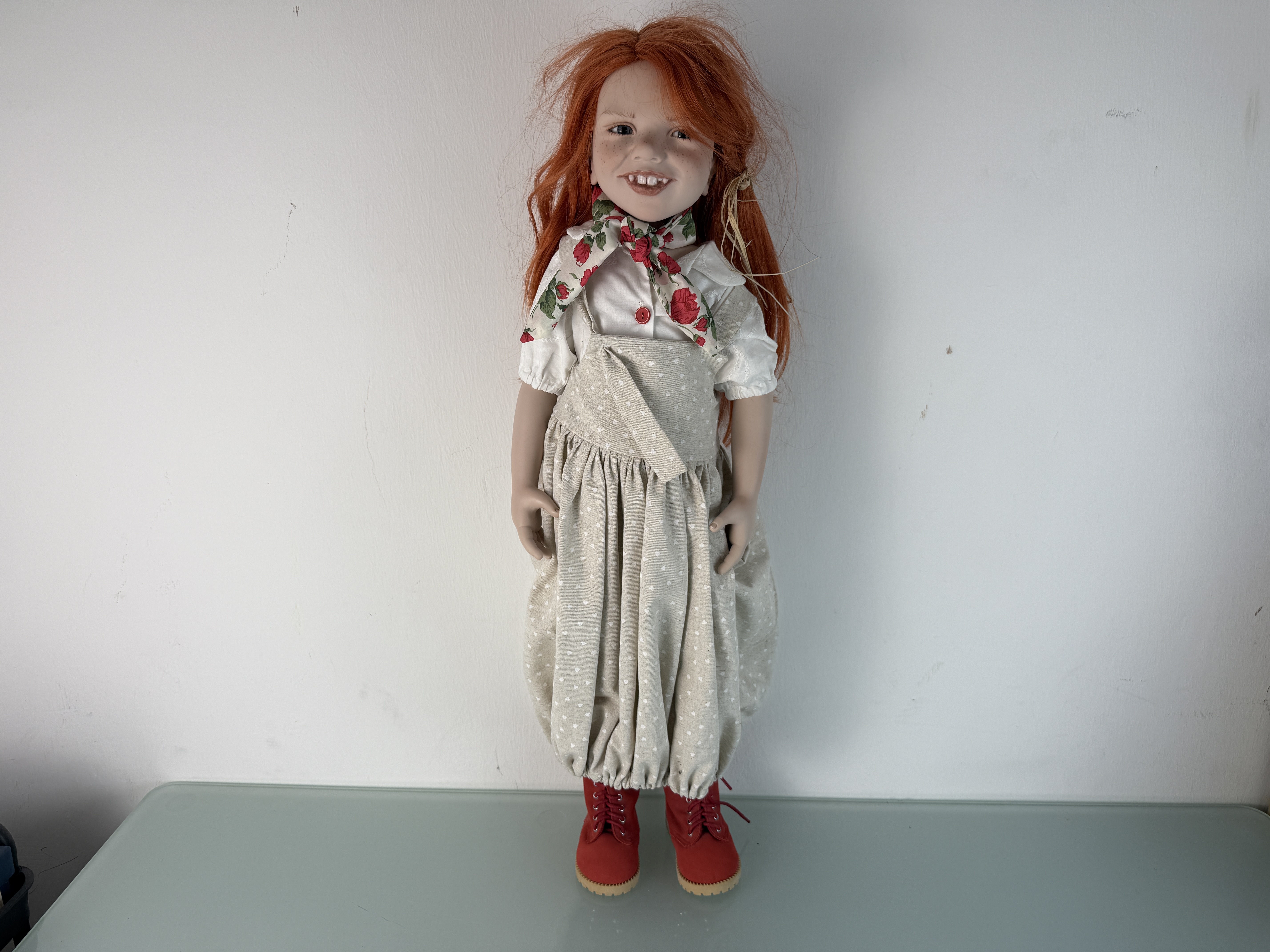 Zwergnase Künstlerpuppe Nicole Marschollek Puppe 72 cm. Top Zustand   