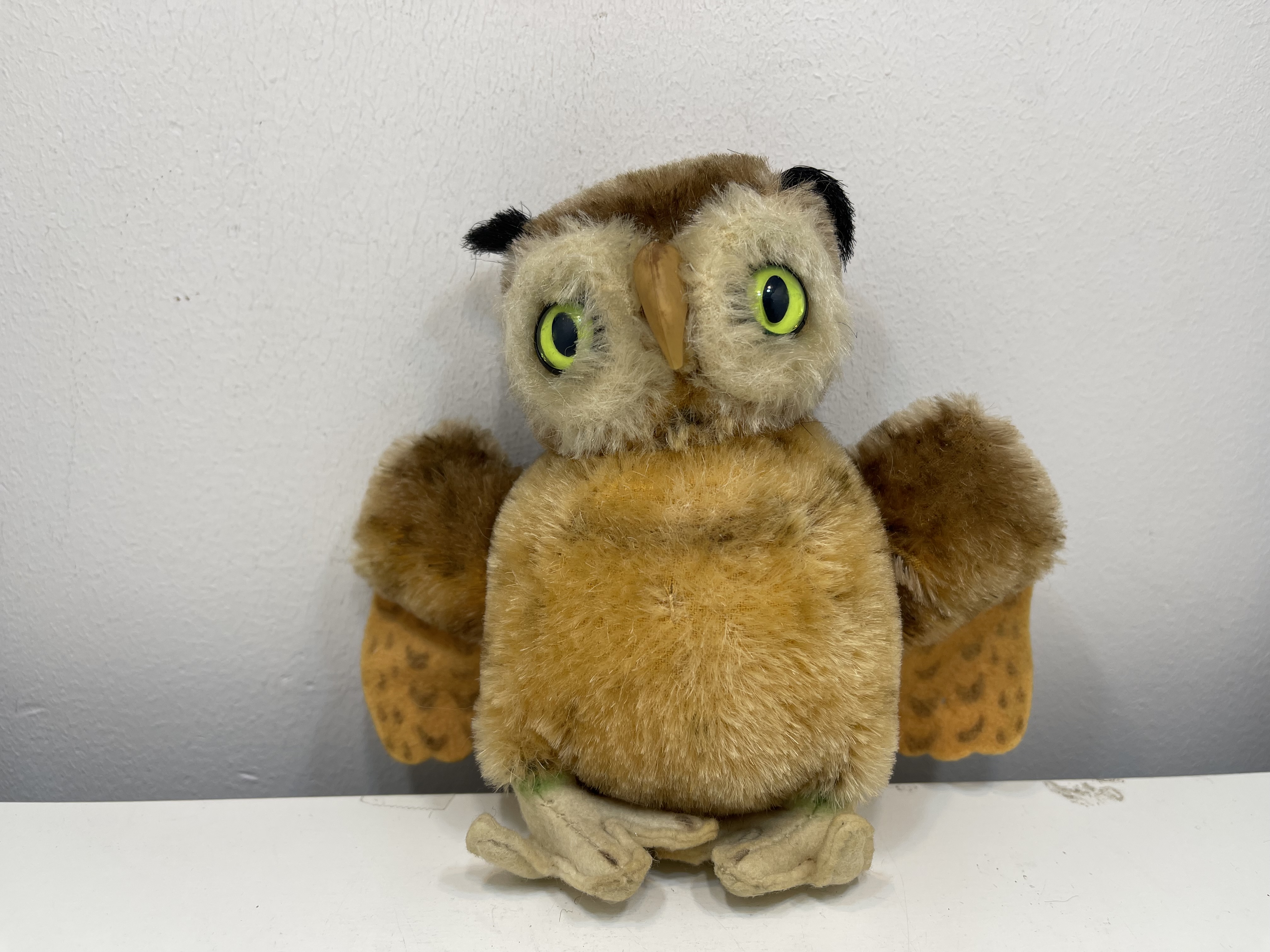 Steiff Tier Stofftier Sammler Eule 13 cm Guter Zustand  