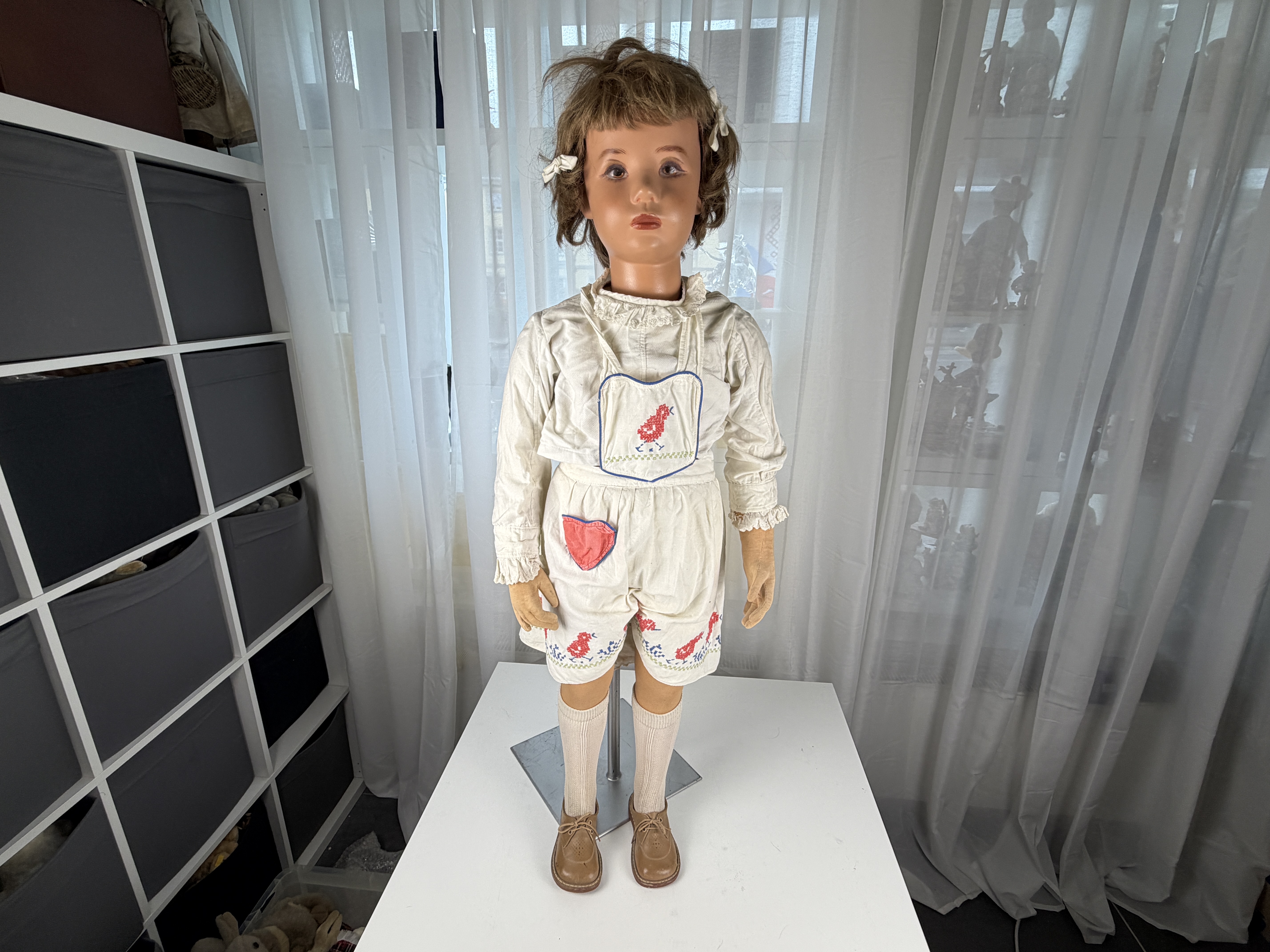 Käthe Kruse Puppe Schaufensterpuppe 104 cm Zustand siehe Fotos 