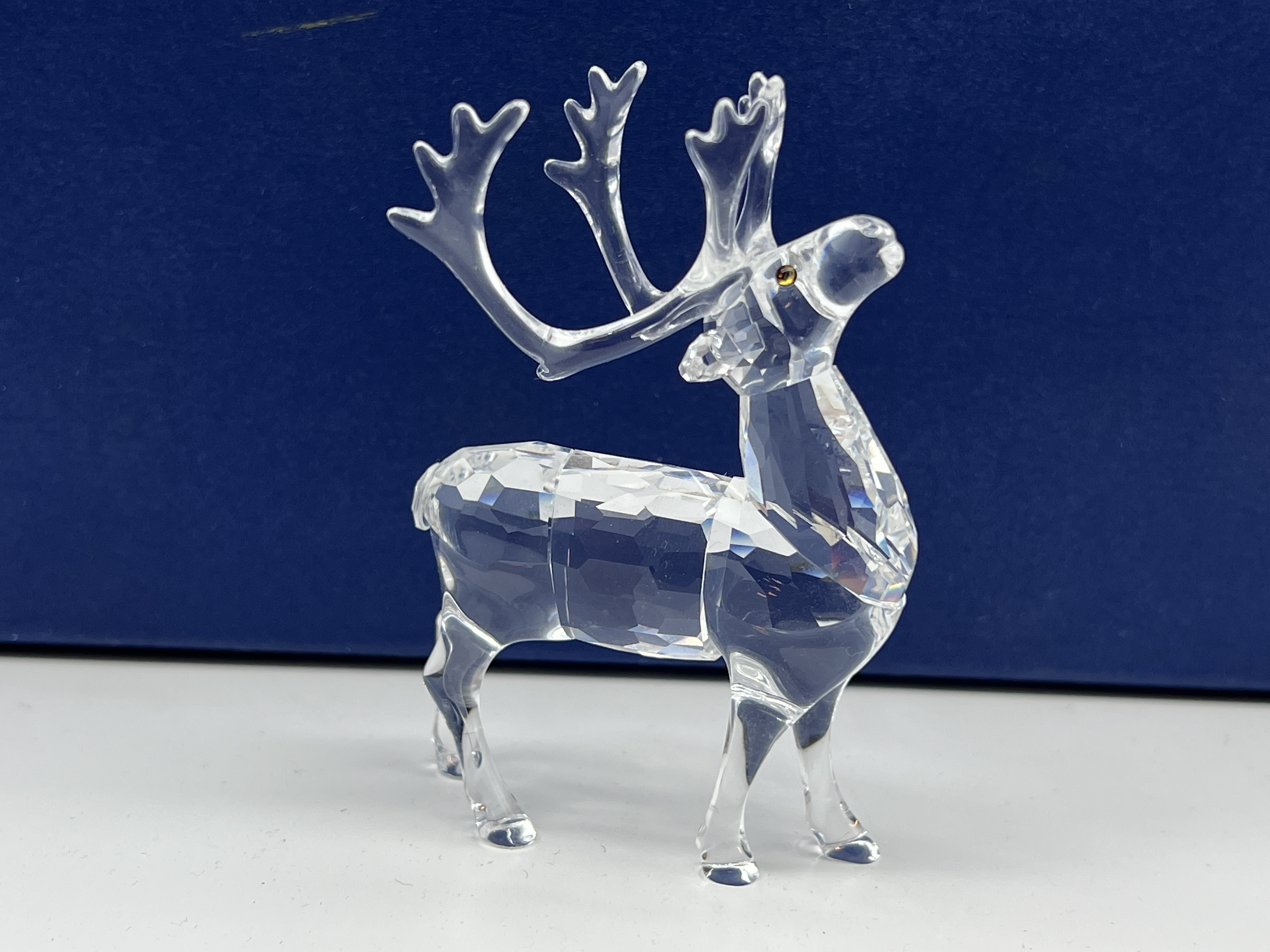 Swarovski Figur Kristall 214821 Rentier 8,5 cm. Top Zustand   