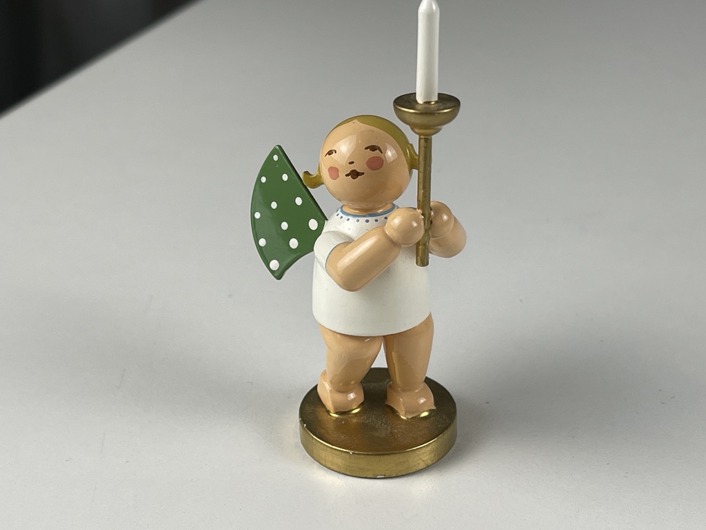 Wendt und Kühn Erzgebirge Figur Engel 8 cm. Limitiert - Top Zustand 