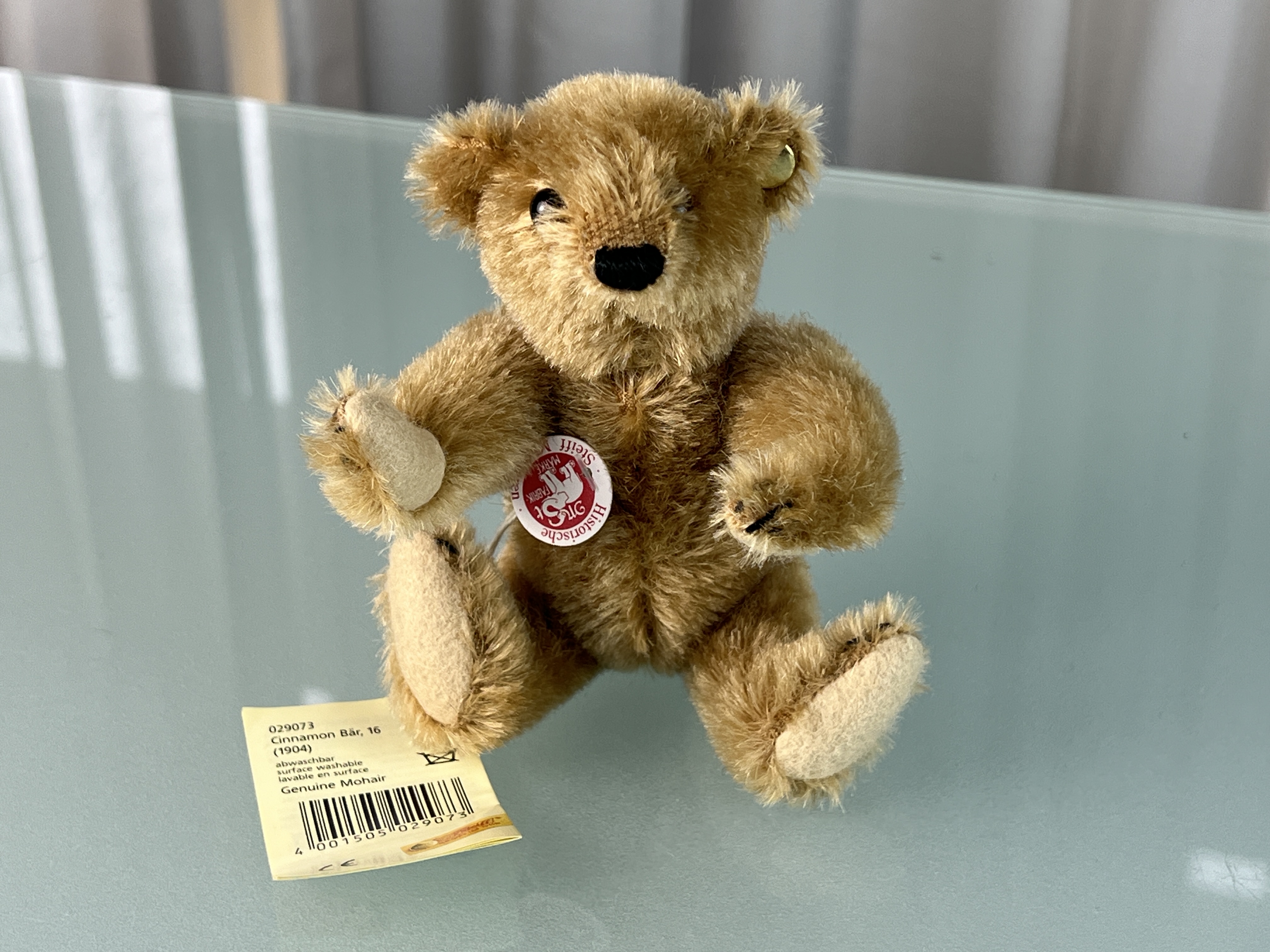 Steiff Tier TeddyBär 029073 Cinnamon Bär 16 cm. Top Zustand