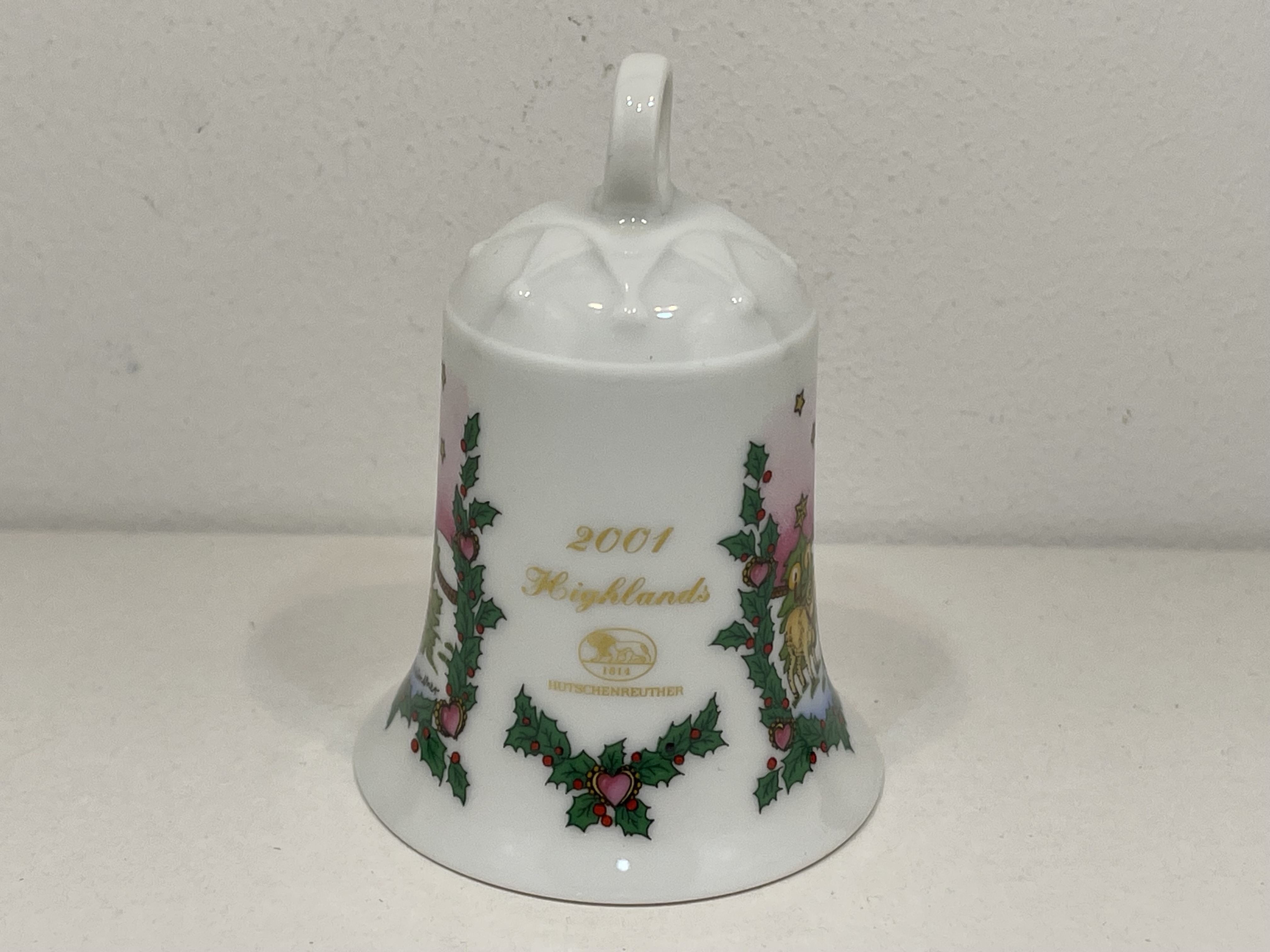  Hutschenreuther 2001 Weihnachtsglocke  7 cm. Top Zustand.   