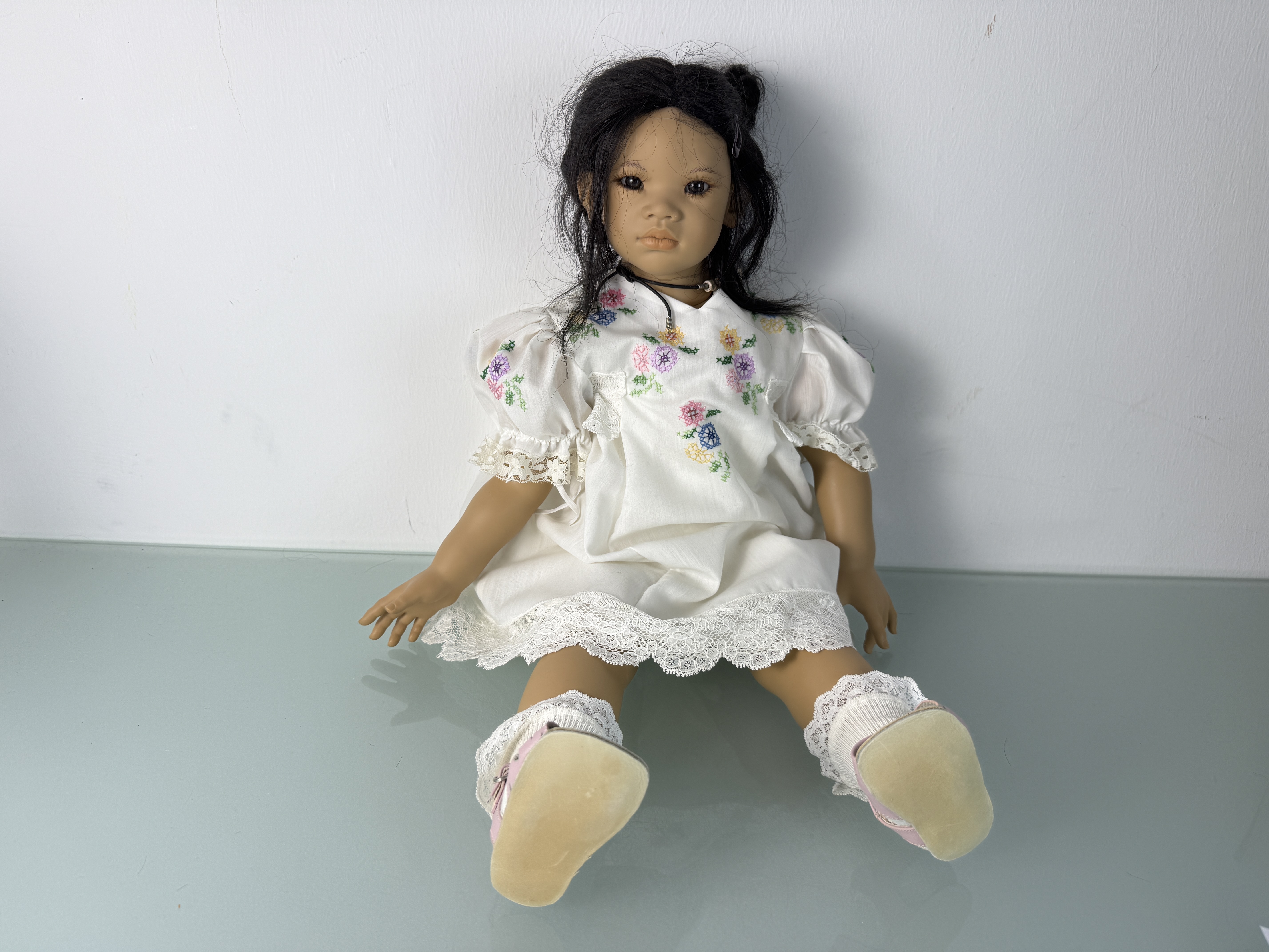 Künstlerpuppe Annette Himstedt Künstlerpuppe Puppe Kima 70 cm. Top Zustand  