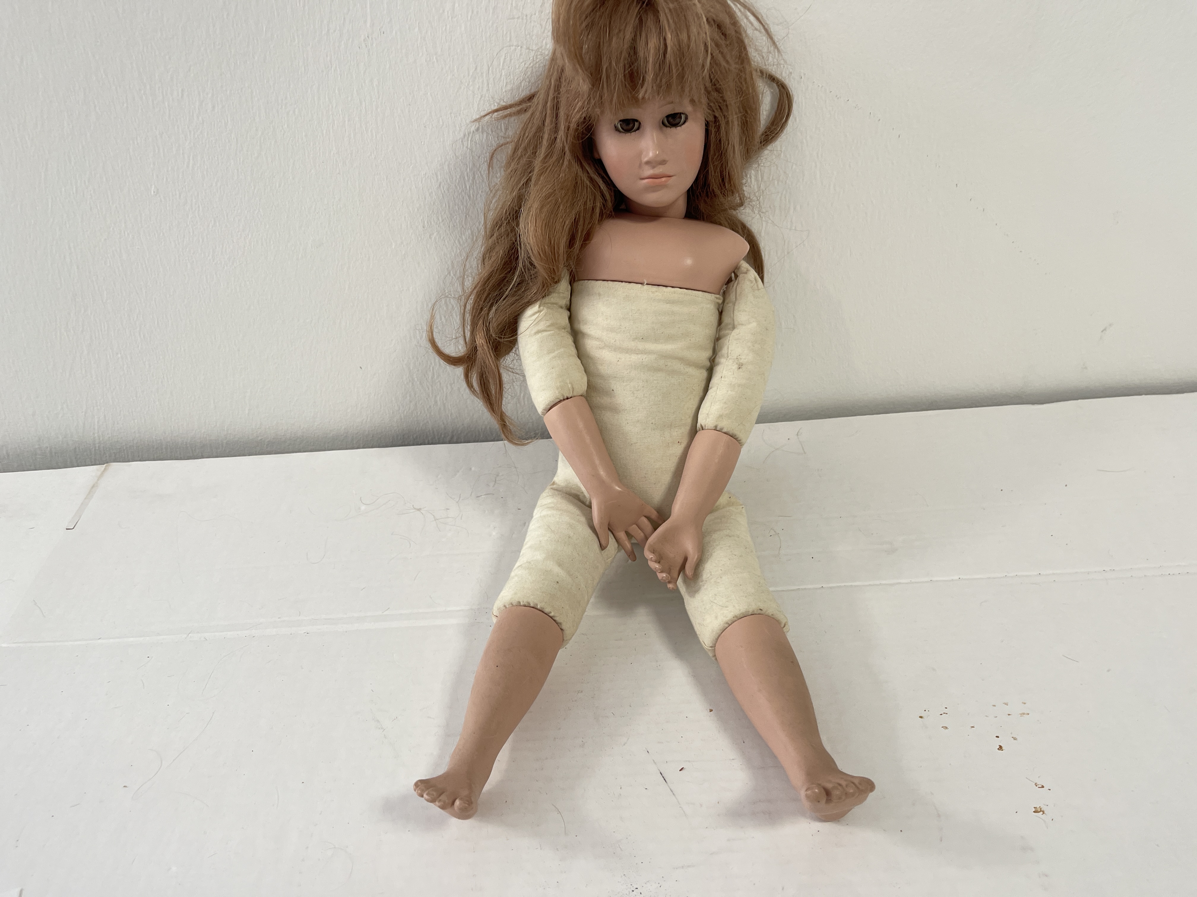 Alte Sammler Puppe Wernicke Vinyl 54 cm Zustand Siehe Fotos.    