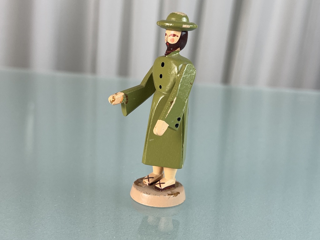 Erzgebirge Figur Sammlerfigur Holz 8 cm. Guter Zustand siehe Fotos