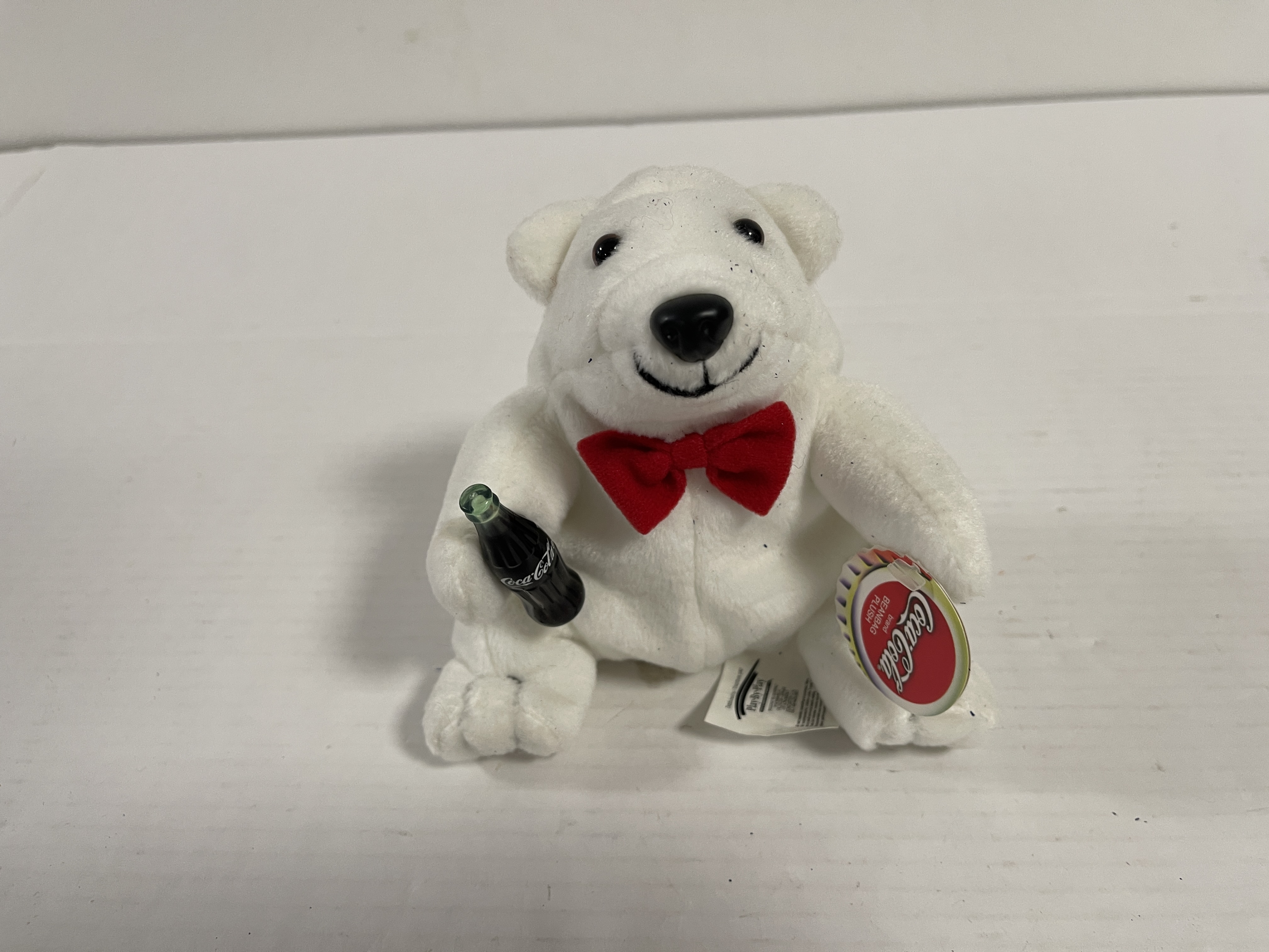 Sammler Stofftier Coca-cola Eisbär  13 cm. Guter Zustand  