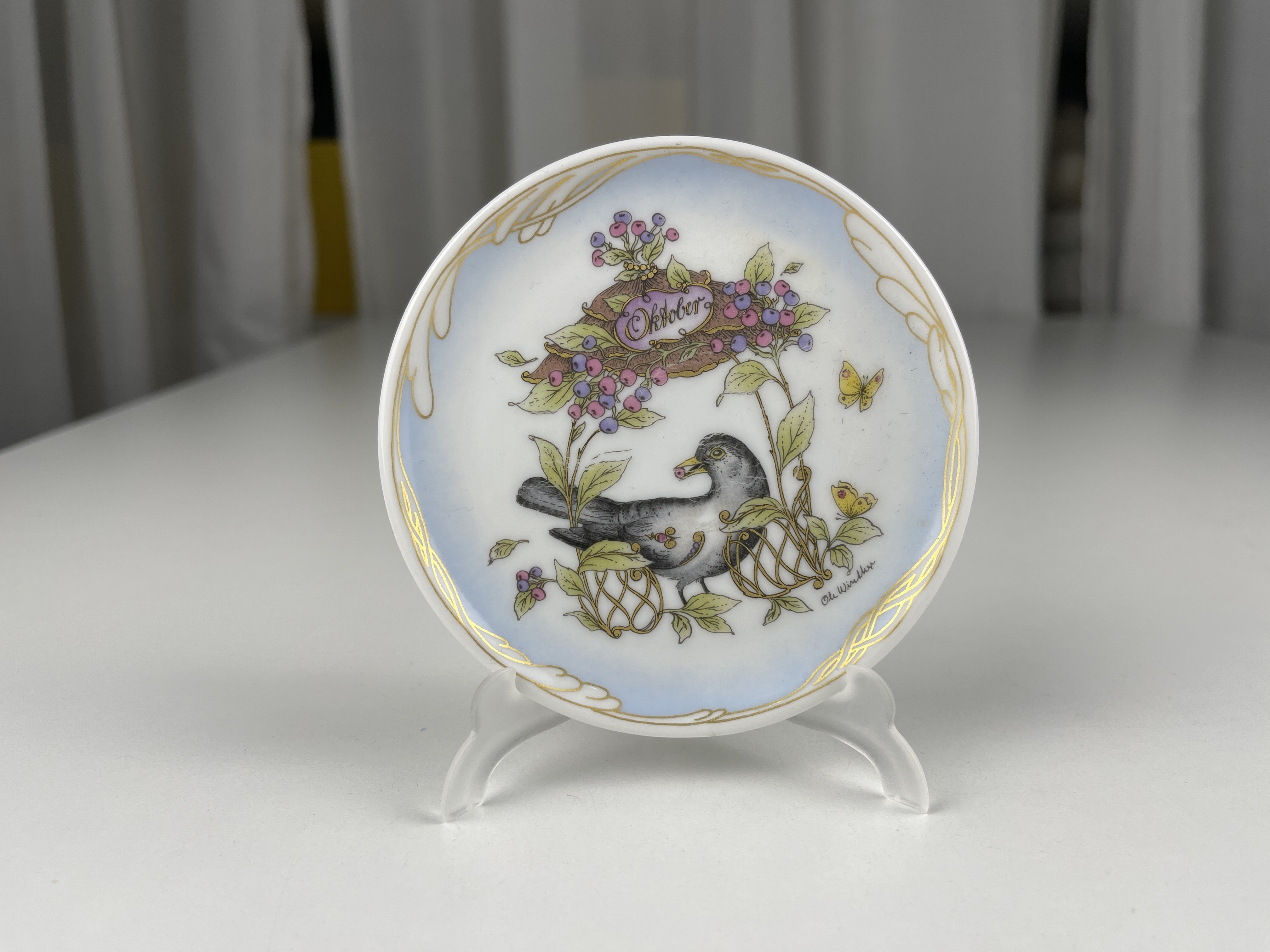 Hutschenreuther Porzellan Teller 9,5 cm Ø Top Zustand