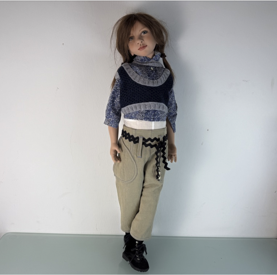 Zwergnase Künstlerpuppe Nicole Marschollek Puppe 89 cm. Top Zustand   
