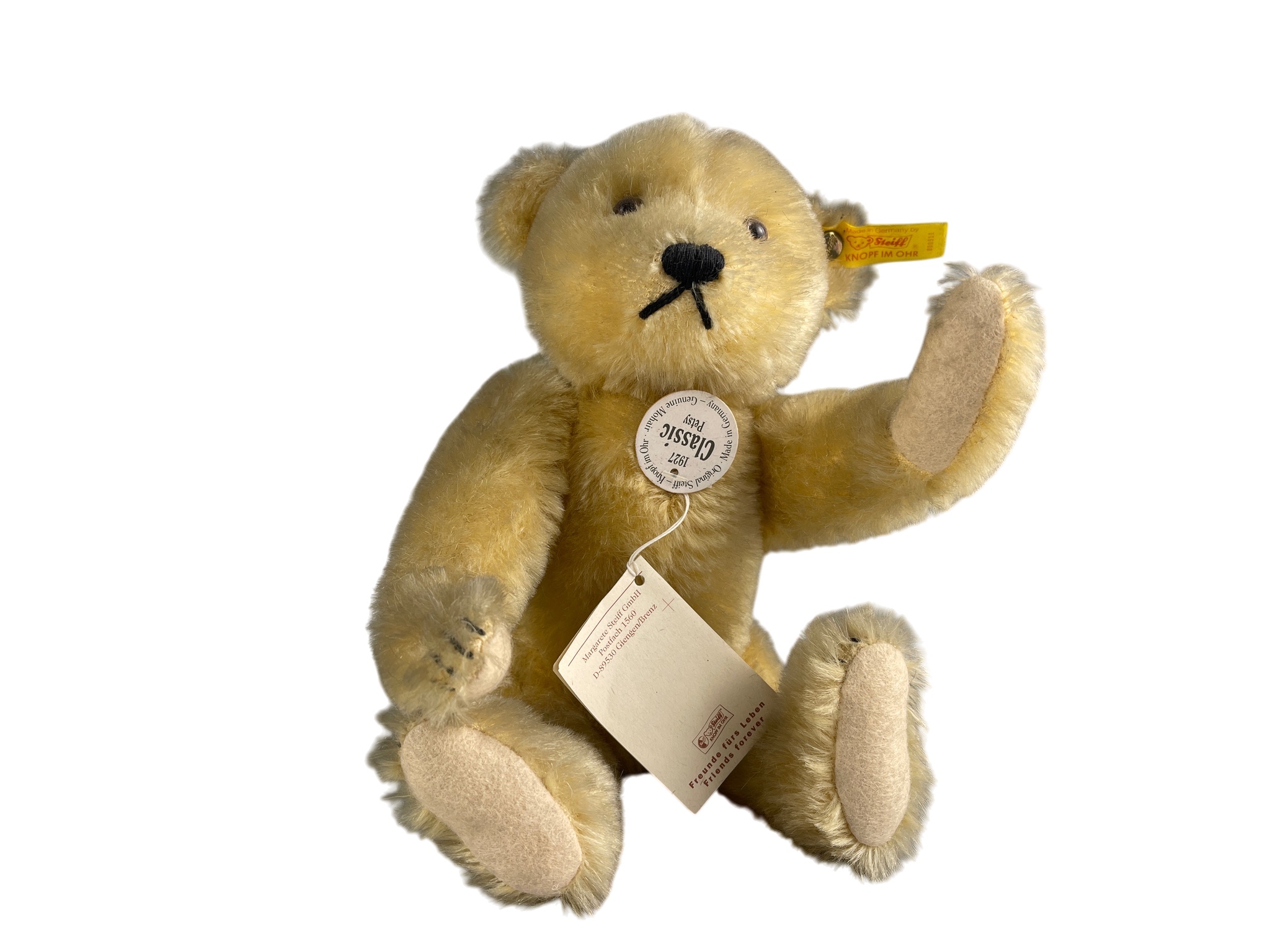 Steiff Tier 000911 Classic Petsy 28 cm. Top Zustand  