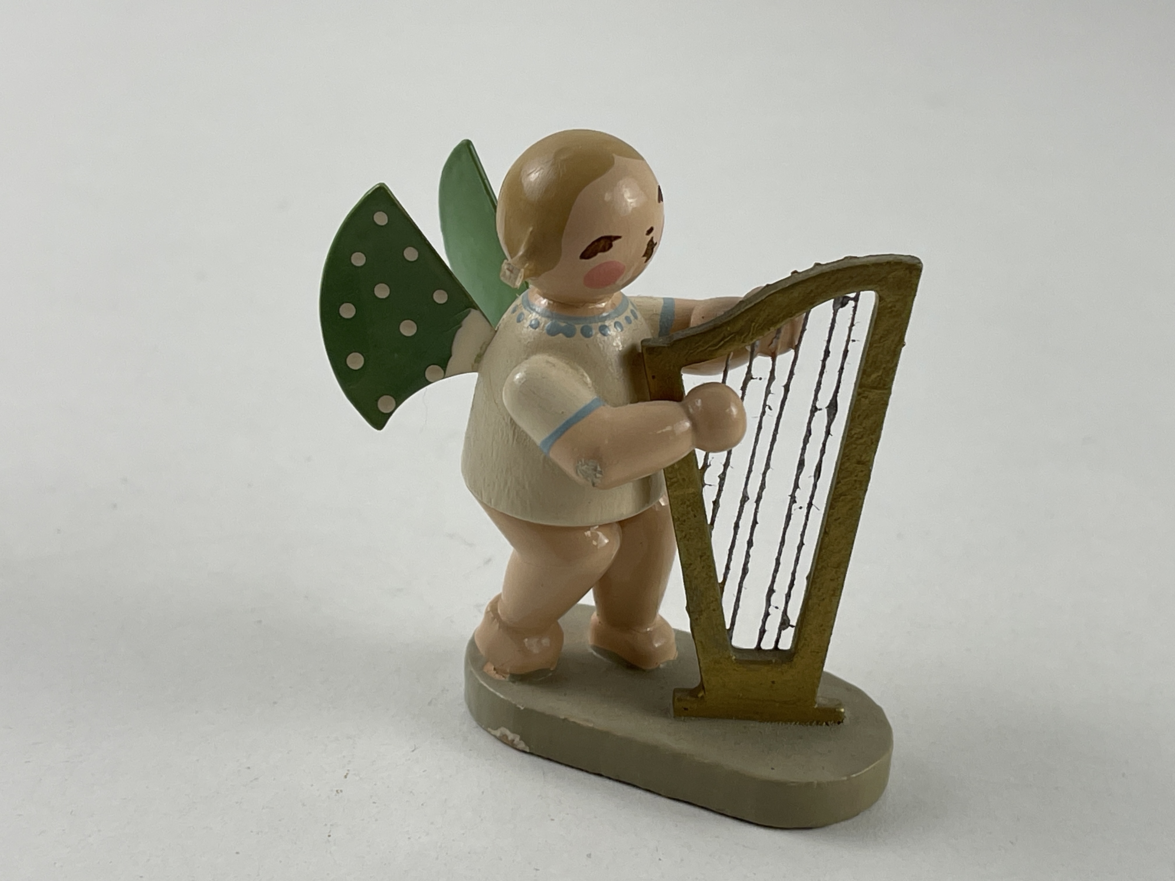Erzgebirge Wendt und Kühn Figur Engel 6 cm. Zustand siehe Fotos   