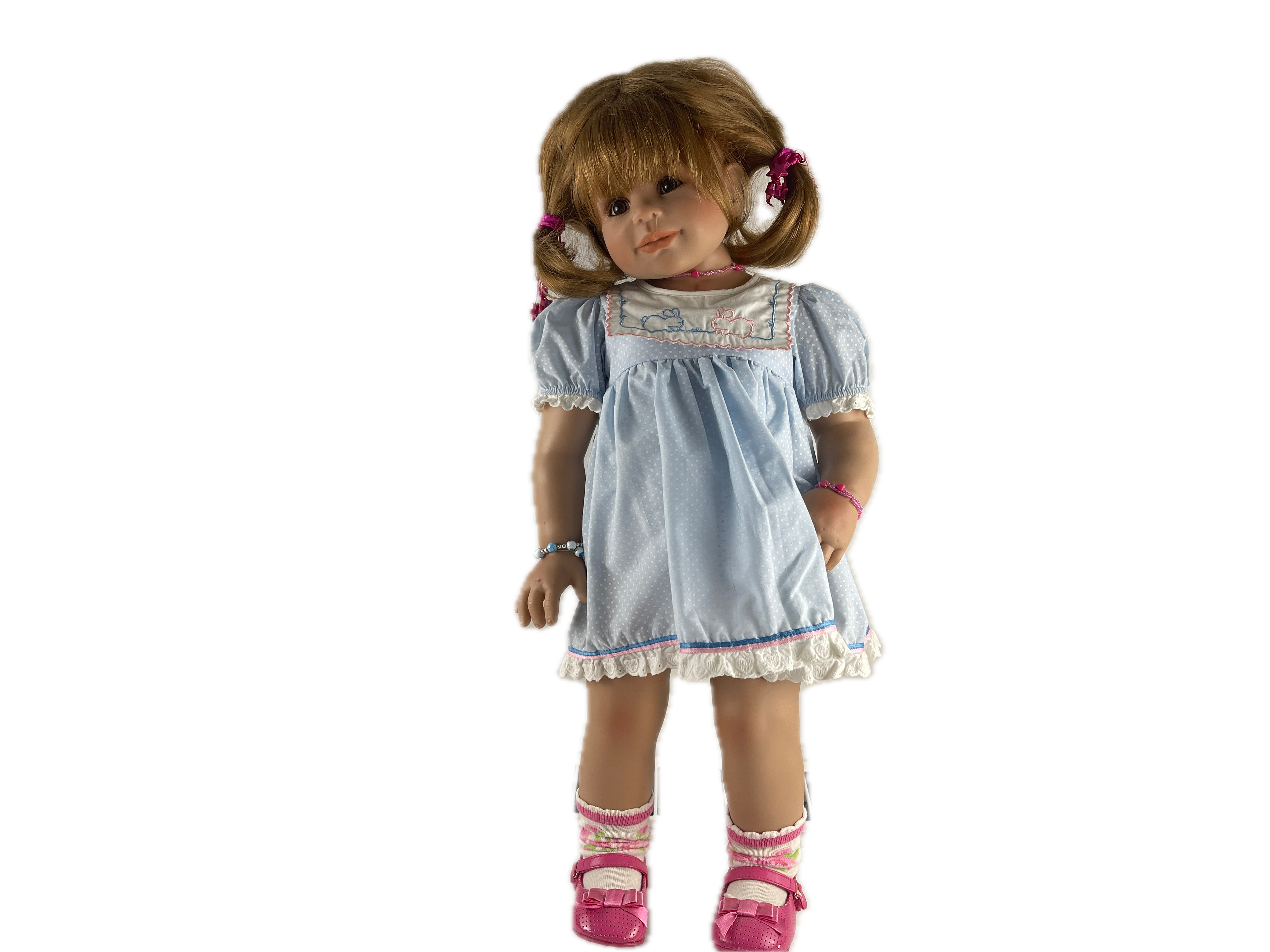 Monika Levenig Künstlerpuppe Vinyl Puppe 62 cm. Top Zustand