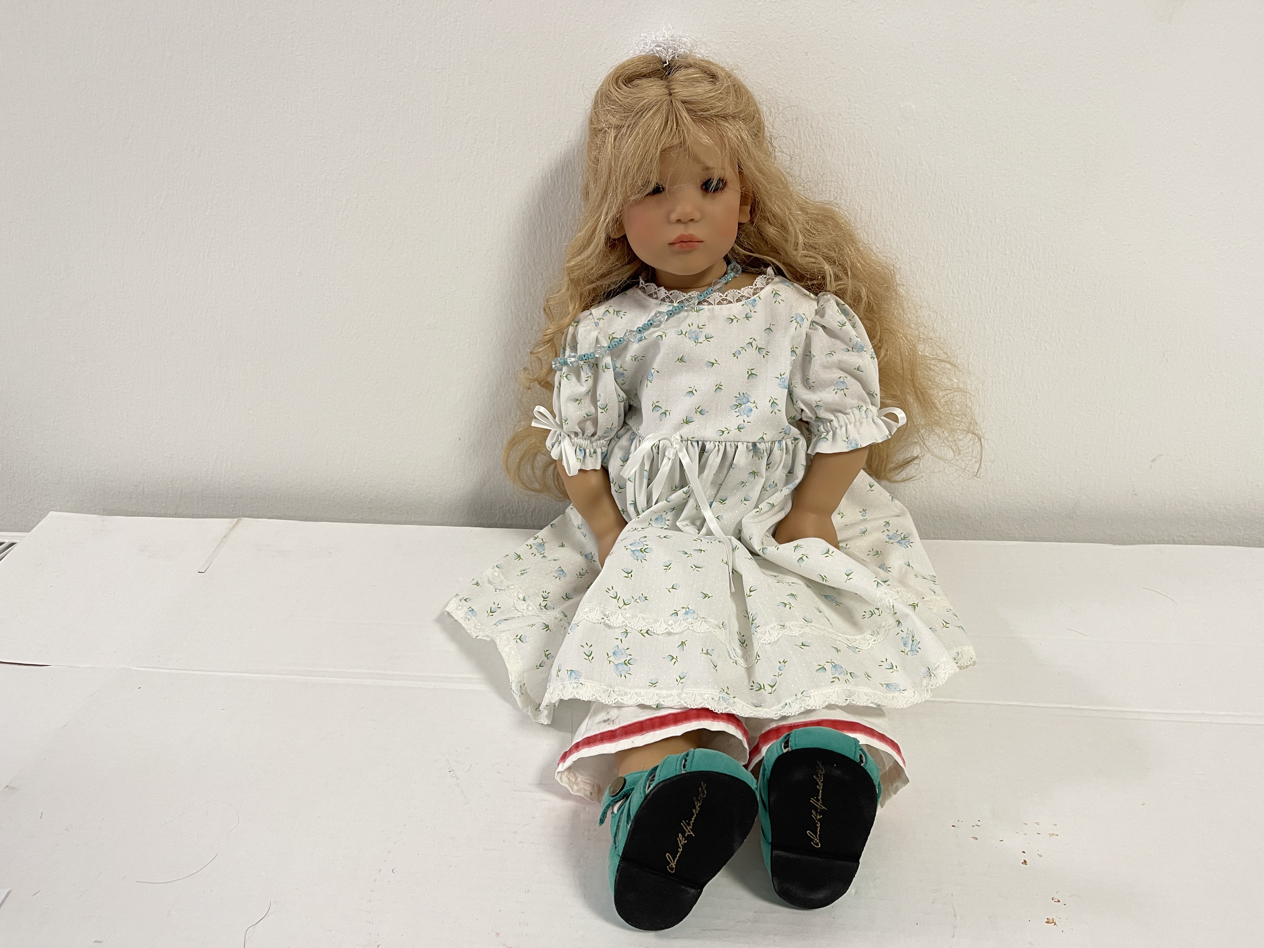 Annette Himstedt Puppe Mädchen Vinyl Üllwa 63 cm. Top Zustand  