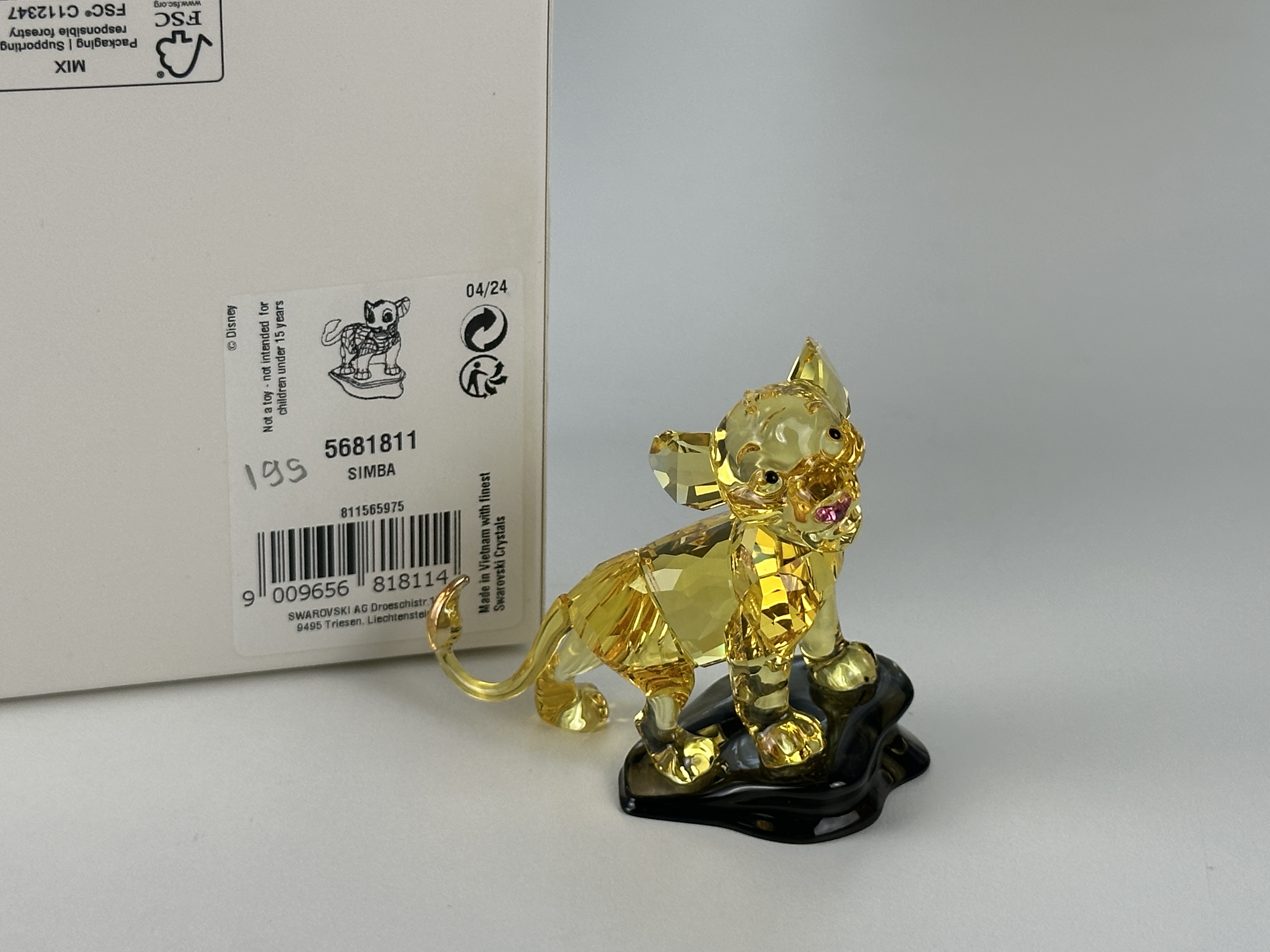 Swarovski Figur 5681811 Disney The Lion King Simba 6 cm. Mit OVP & Zertifikat. Top Zustand