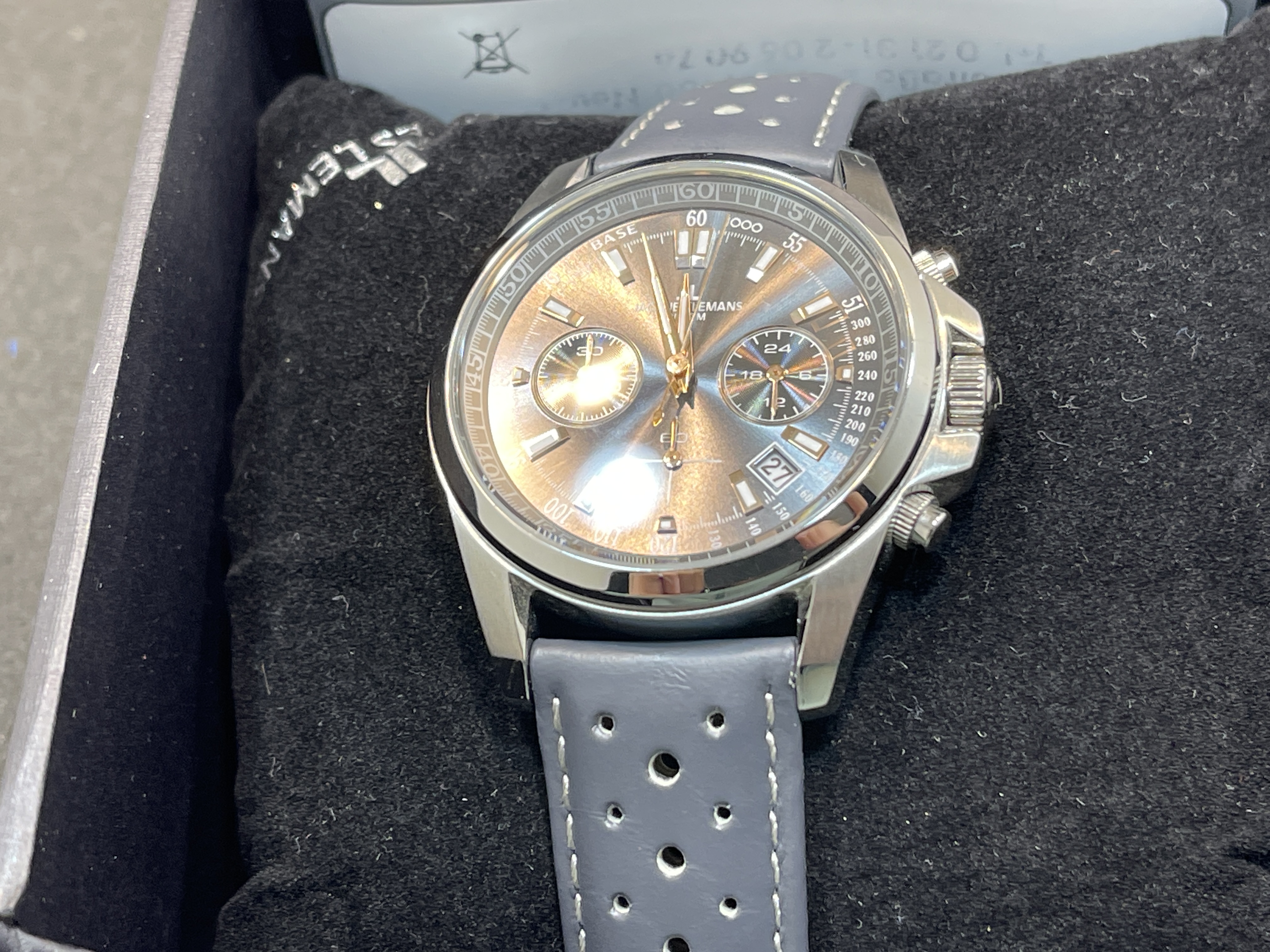 Jacques Lemans Herren Armbanduhr Chronograph -  Top Zustand 